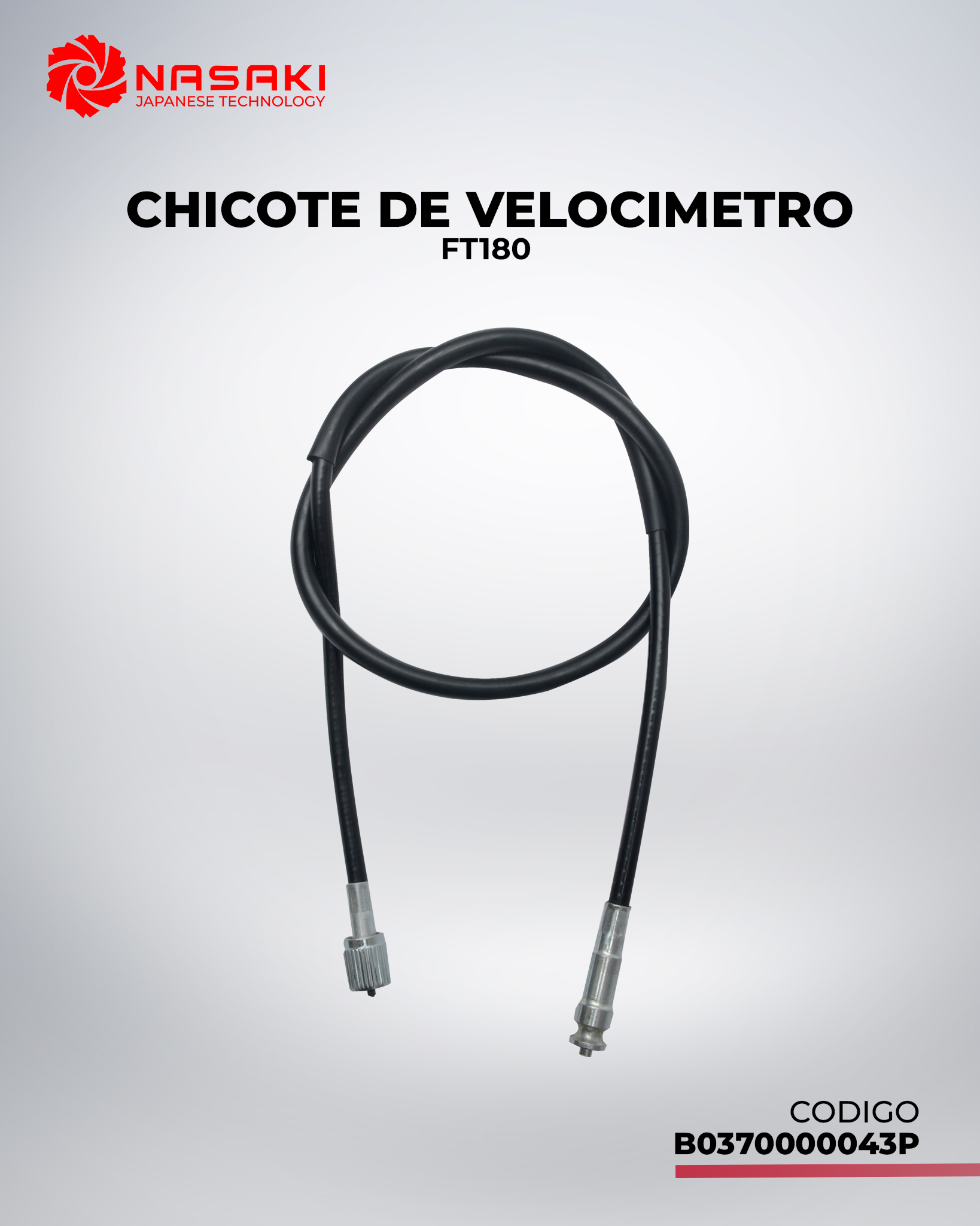 CHICOTE DE VELOCIMETRO FT180