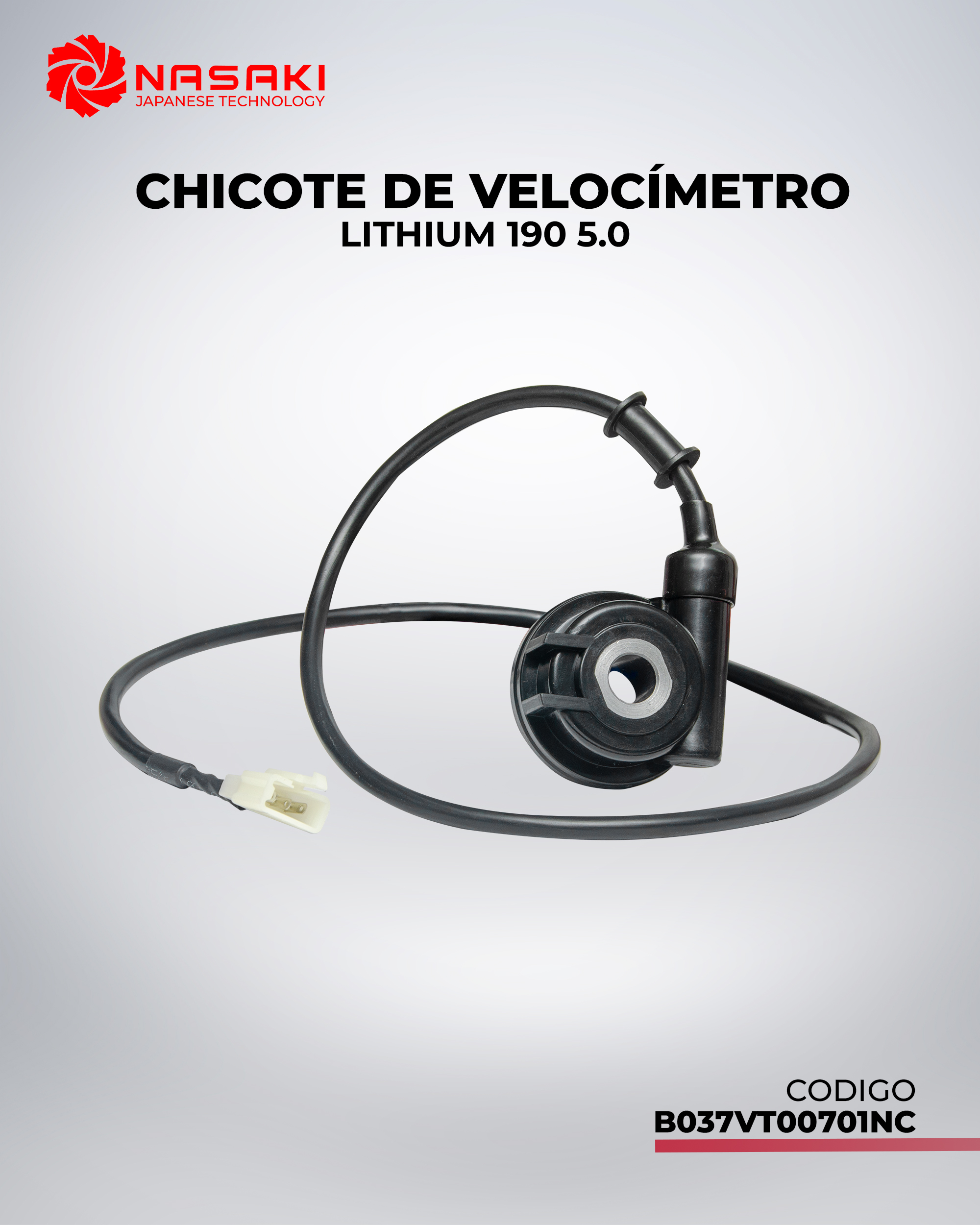 CHICOTE DE VELOCIMETRO LITHIUM 190 5.0