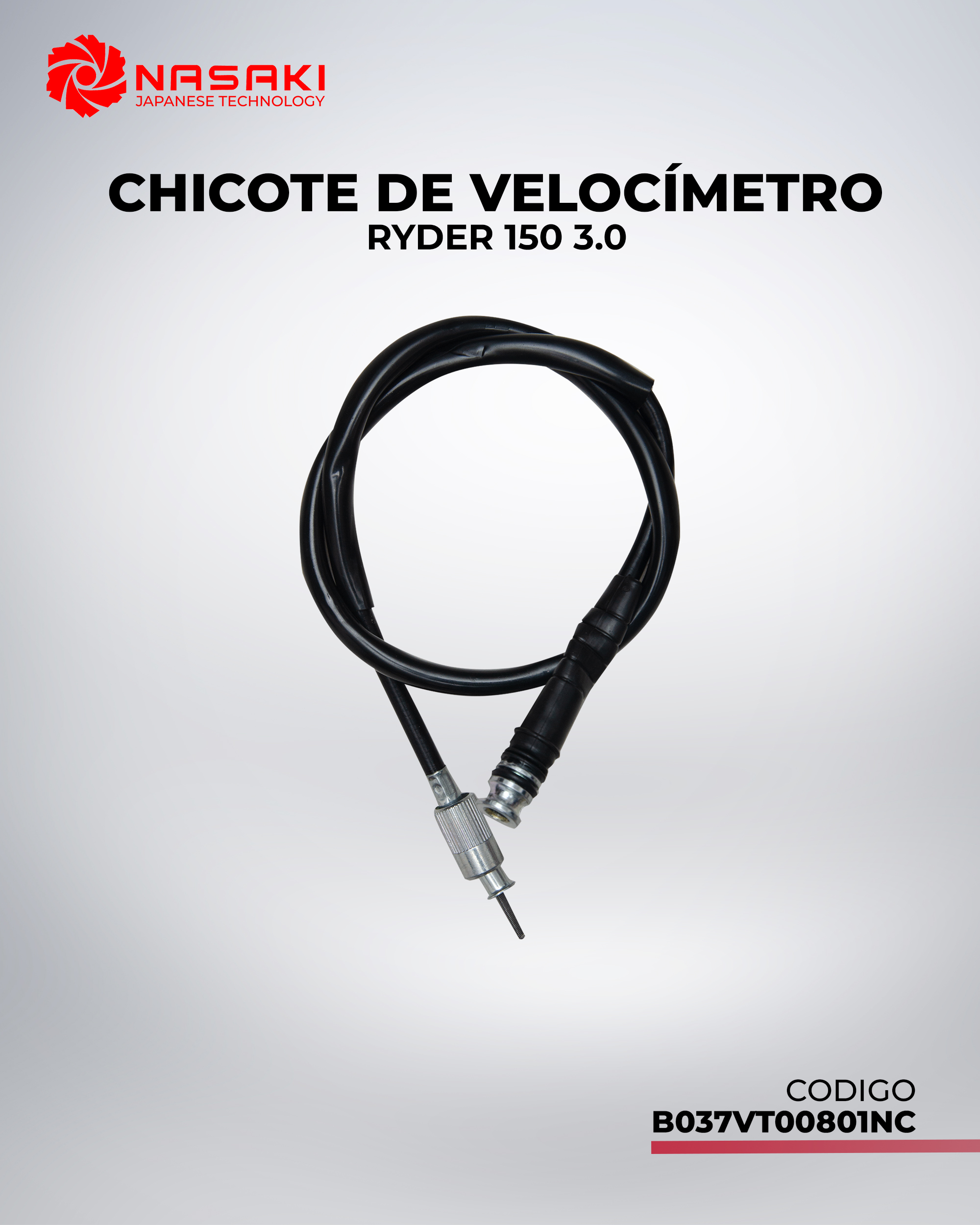CHICOTE DE VELOCIMETRO RYDER 150 3.0