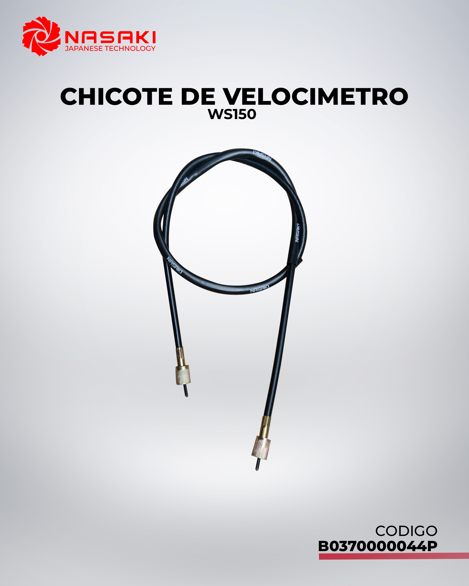 CHICOTE DE VELOCIMETRO WS150