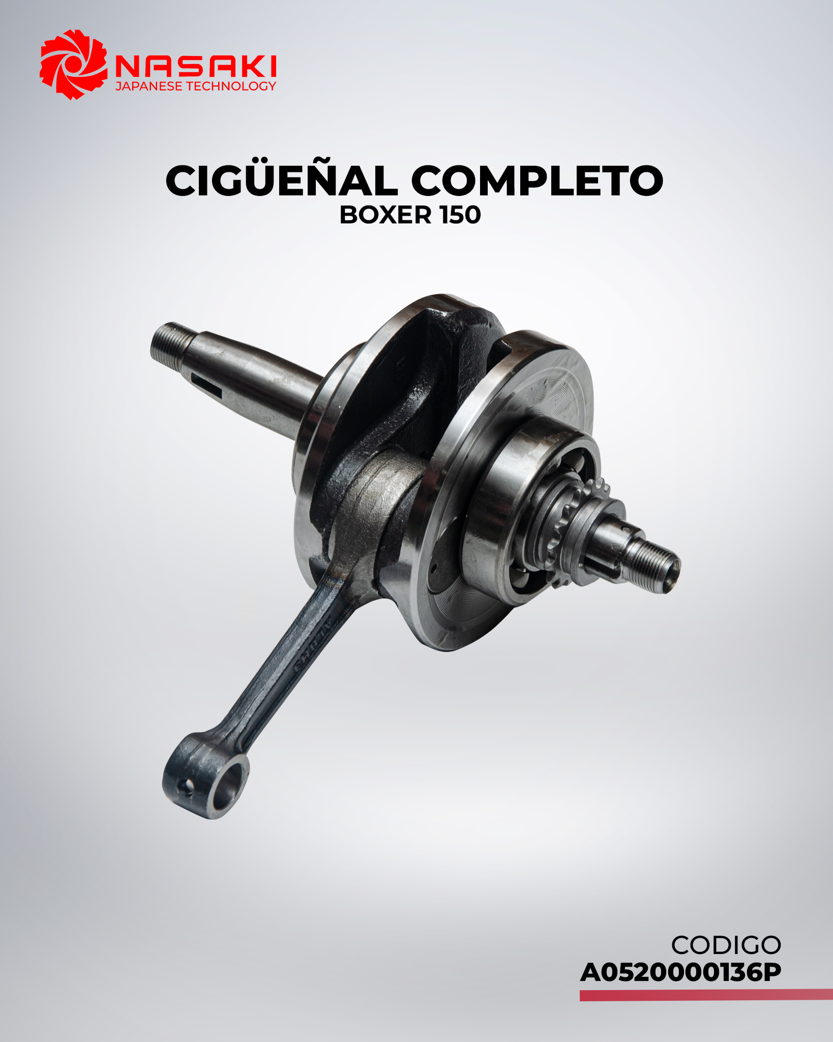 CIGUEÑAL COMPLETO BOXER 150