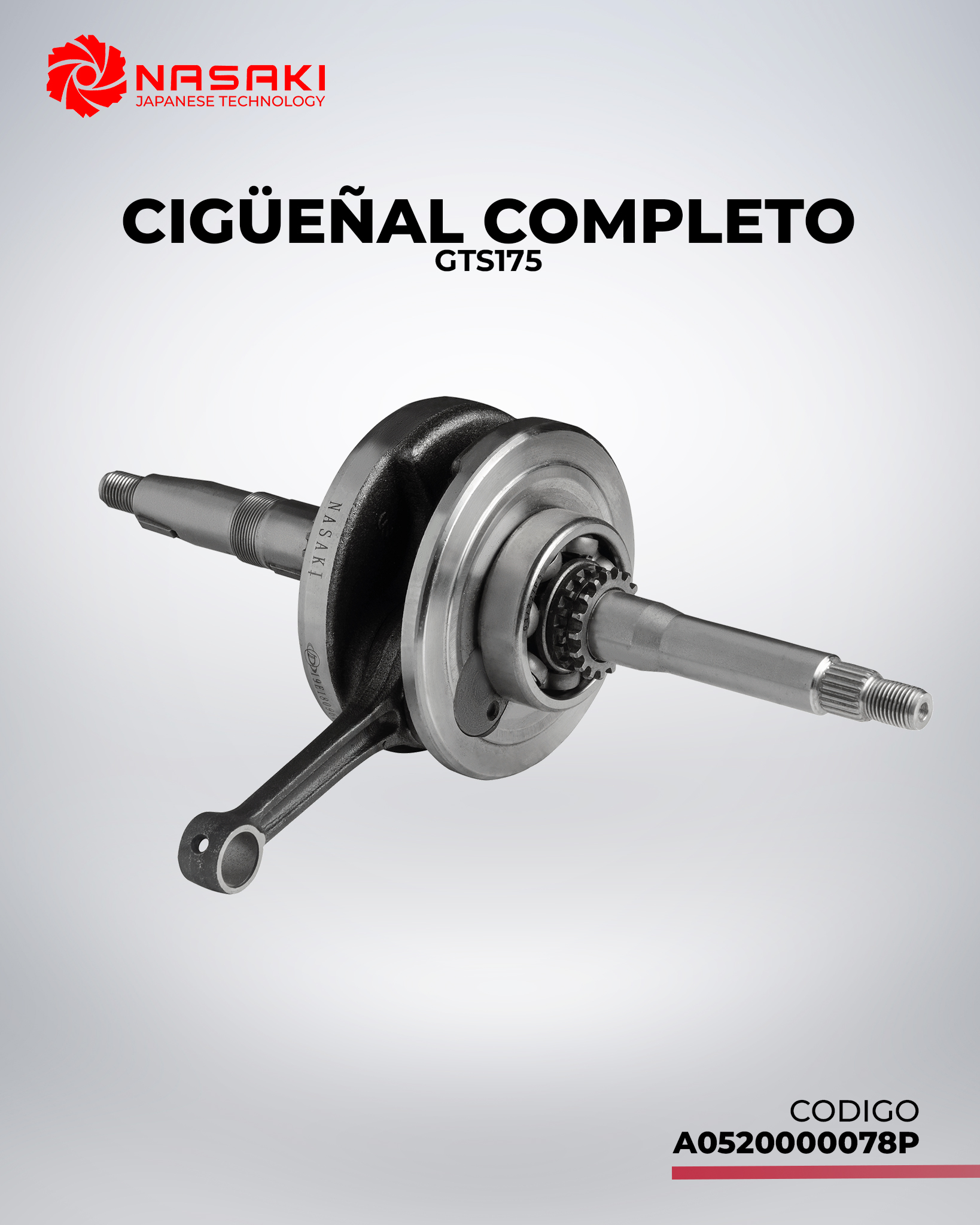 CIGUEÑAL COMPLETO GTS175