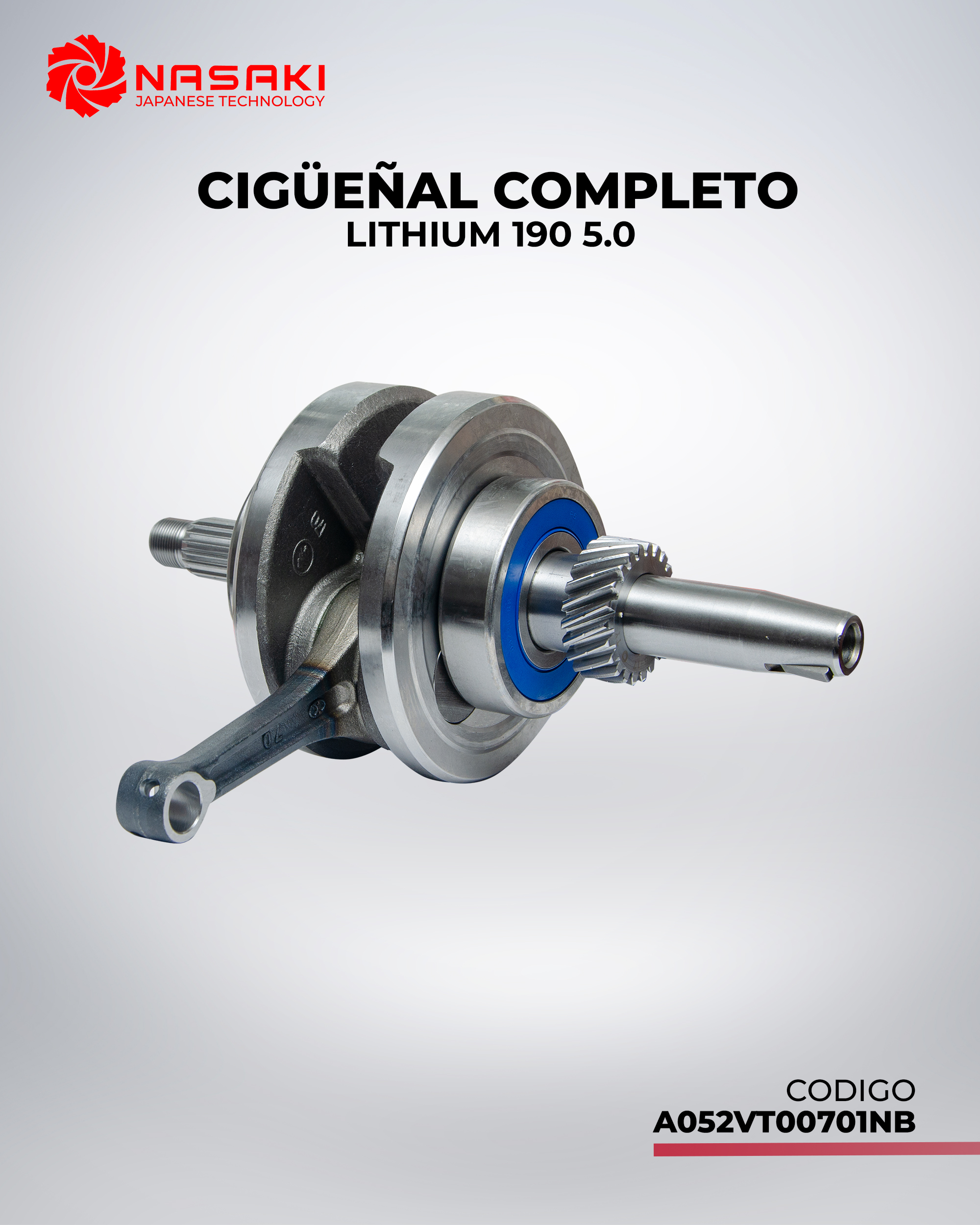 CIGUEÑAL COMPLETO LITHIUM 190 5.0