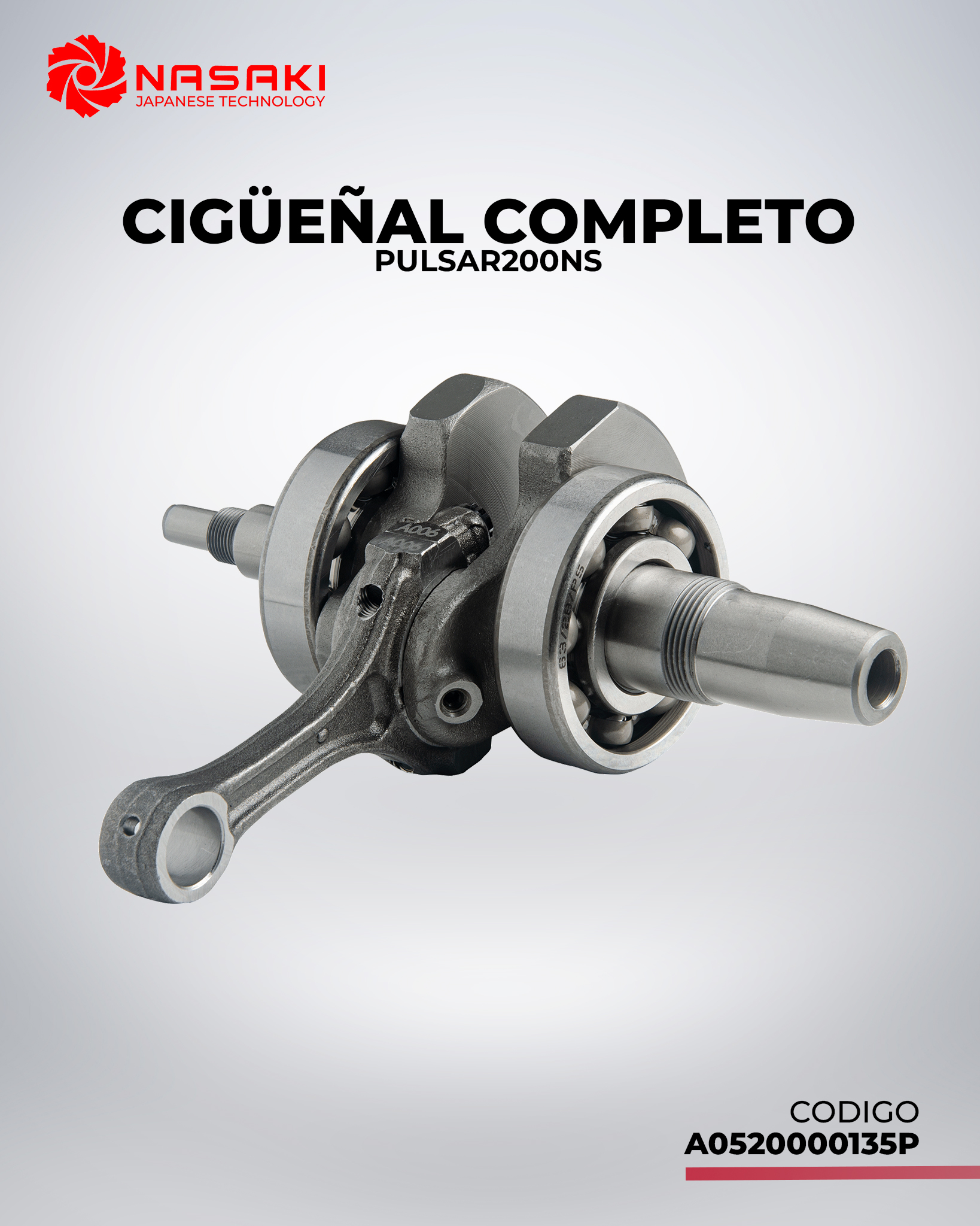 CIGUEÑAL COMPLETO PULSAR200NS