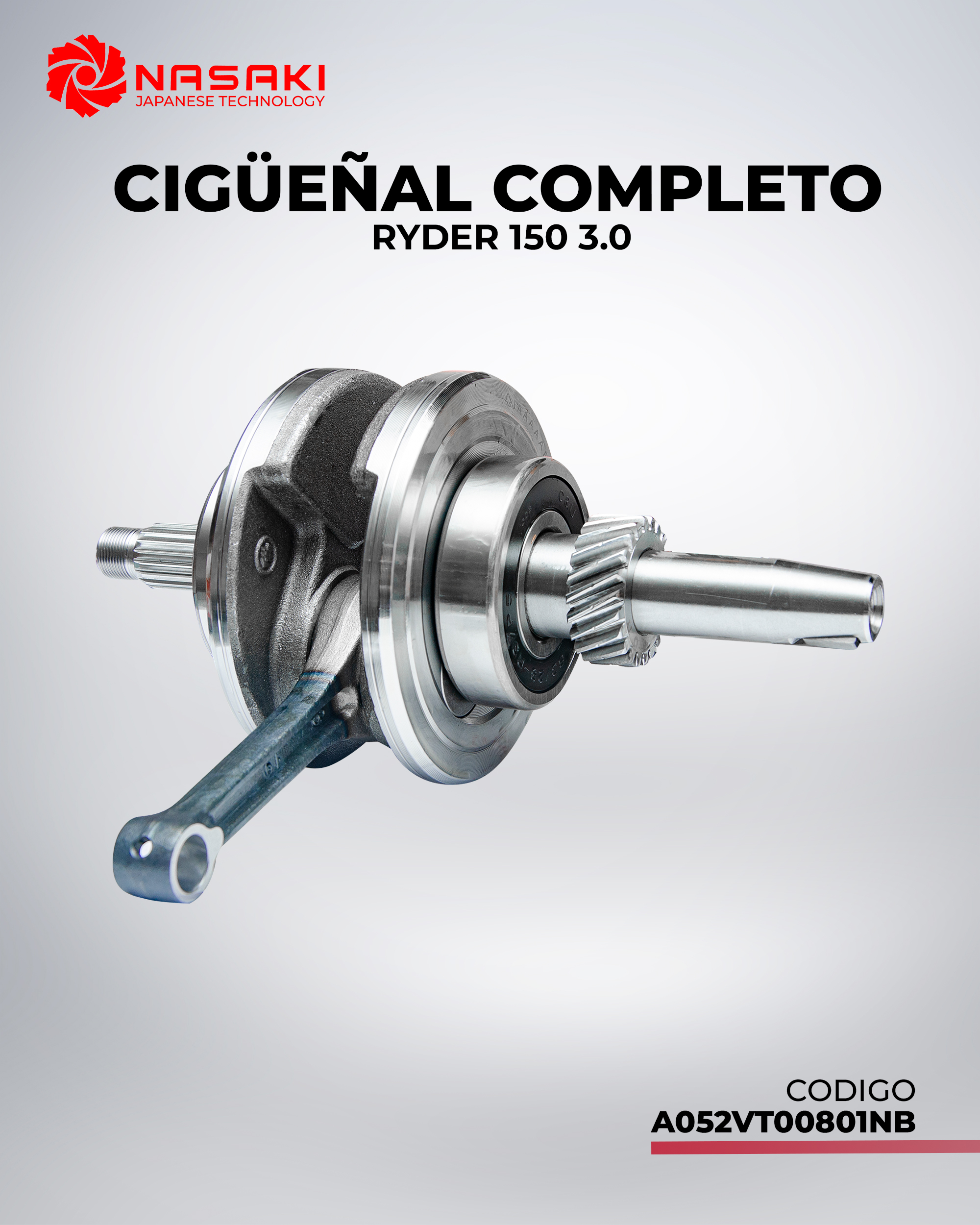CIGUEÑAL COMPLETO RYDER 150 3.0