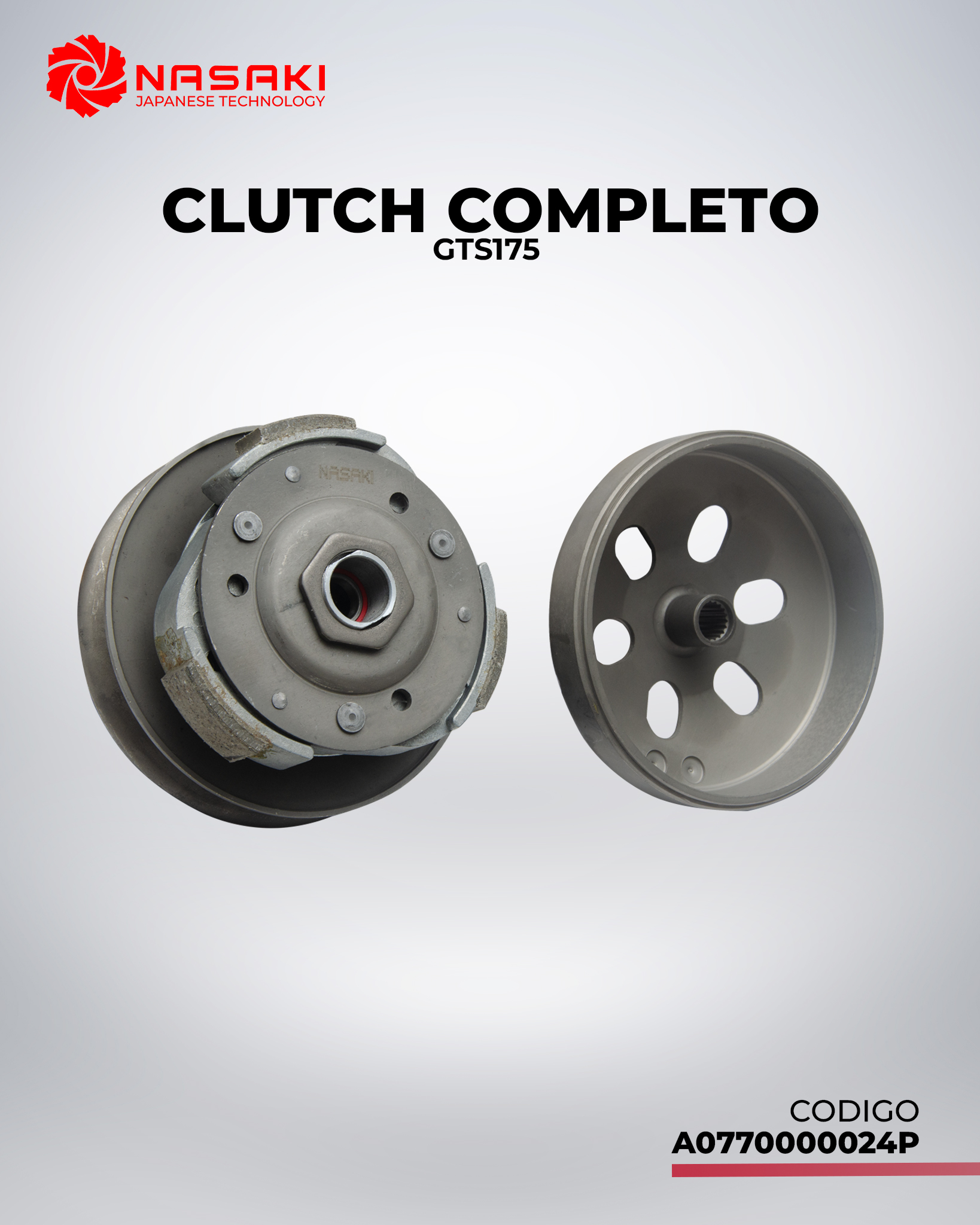 CLUTCH COMPLETO GTS175