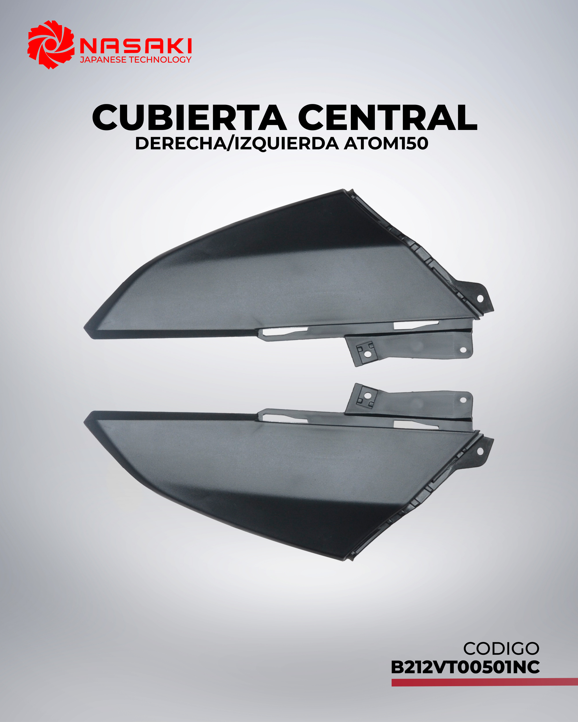 CUBIERTA CENTRAL DERECHA IZQUIERDA ATOM150