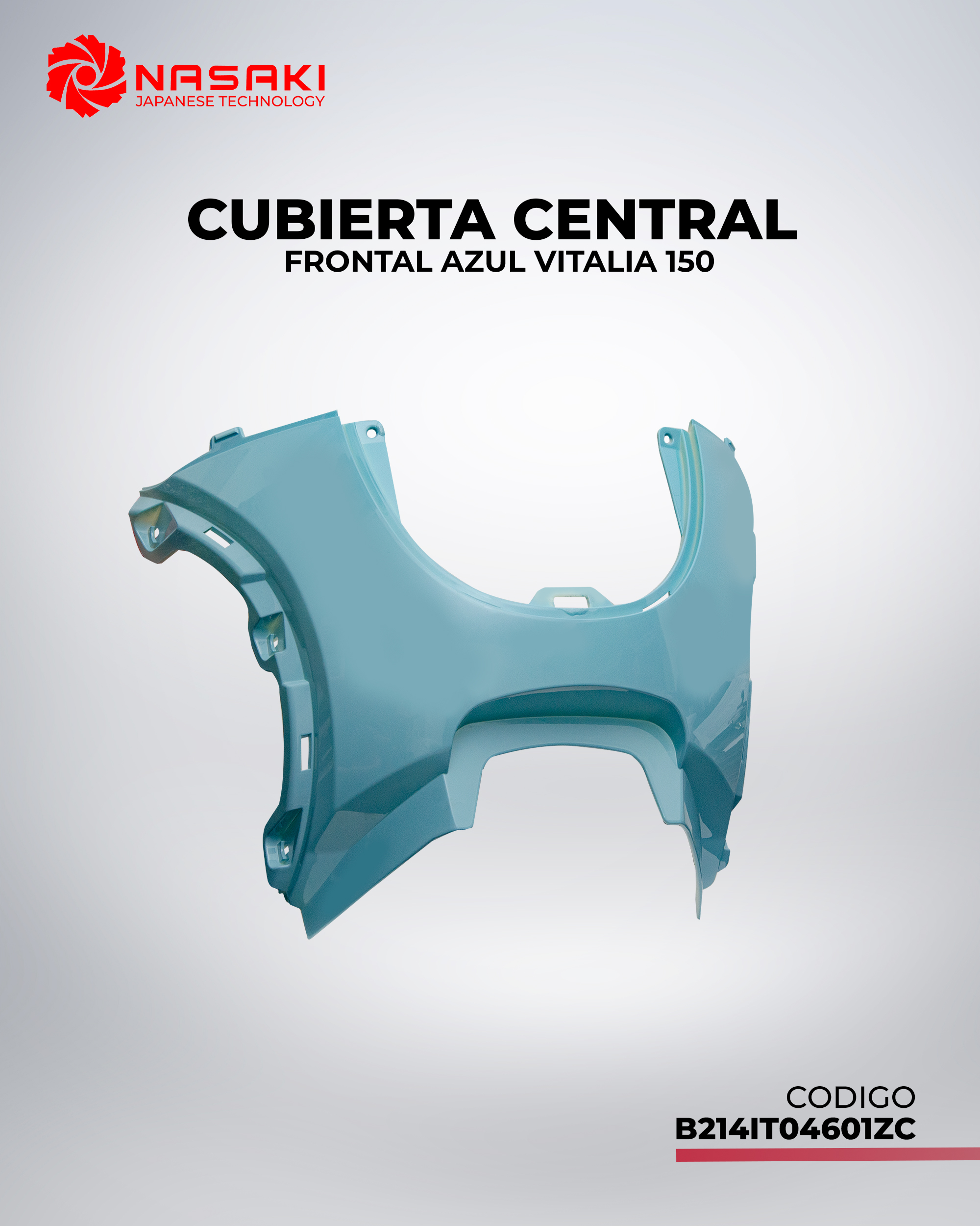 CUBIERTA CENTRAL FRONTAL AZUL VITALIA 150