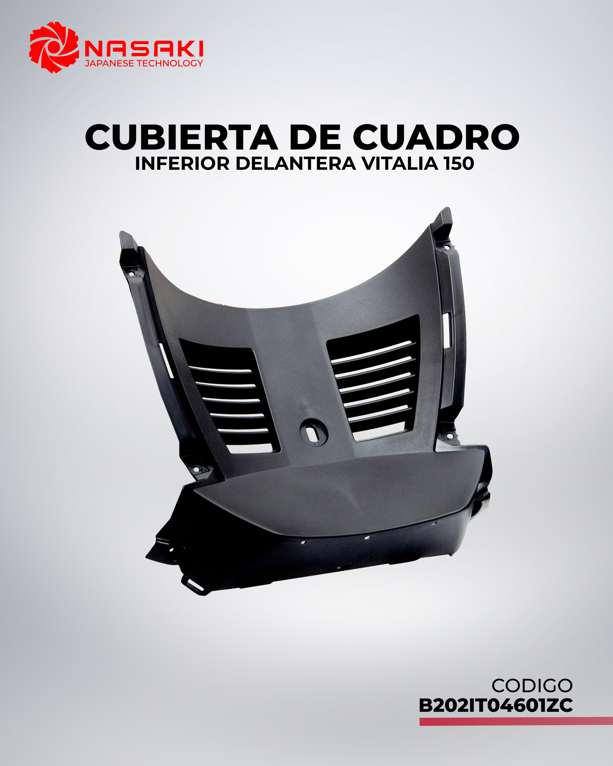 CUBIERTA CUADRO INFERIOR DELANTERA VITALIA 150