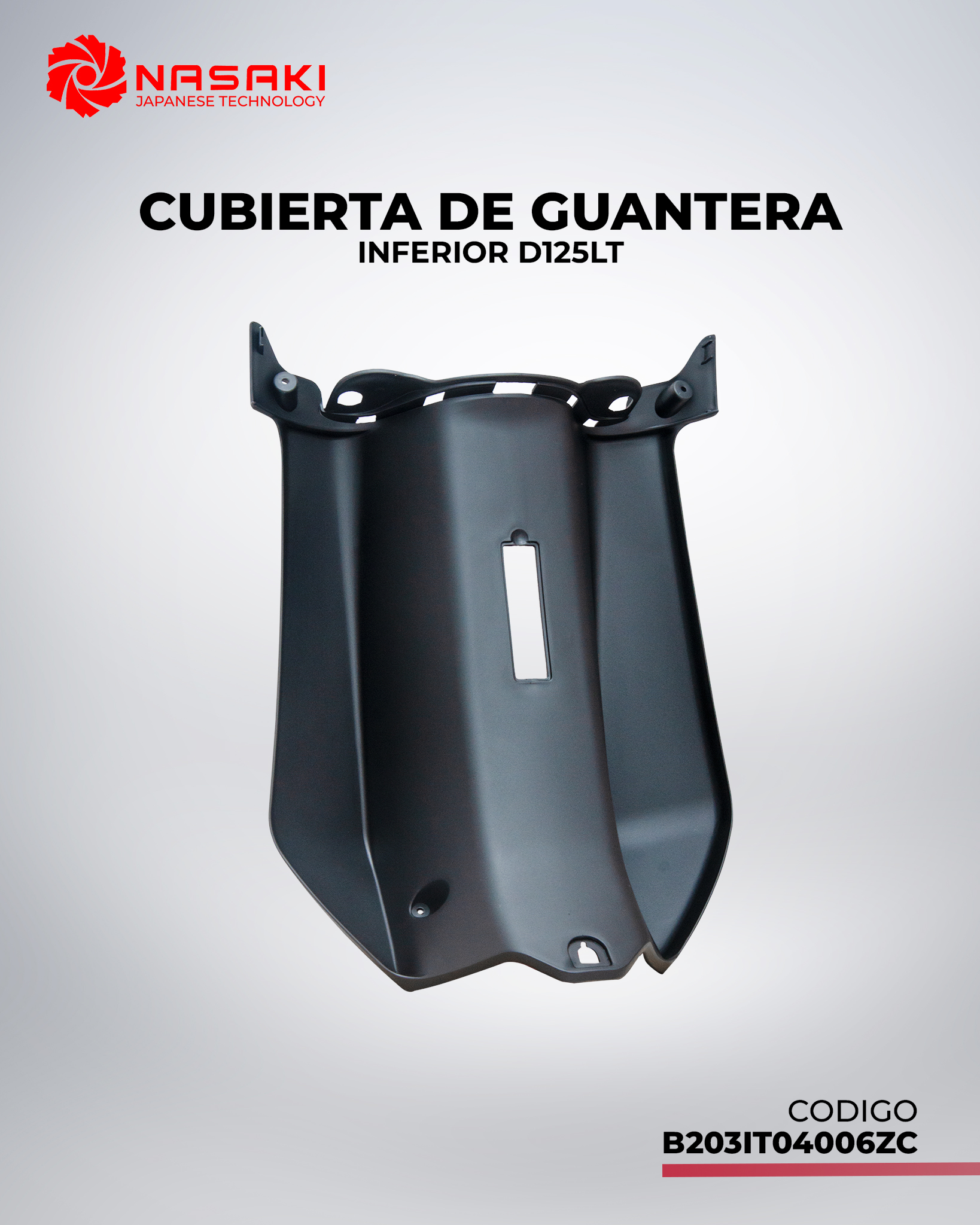 CUBIERTA DE GUANTERA INFERIOR D125LT