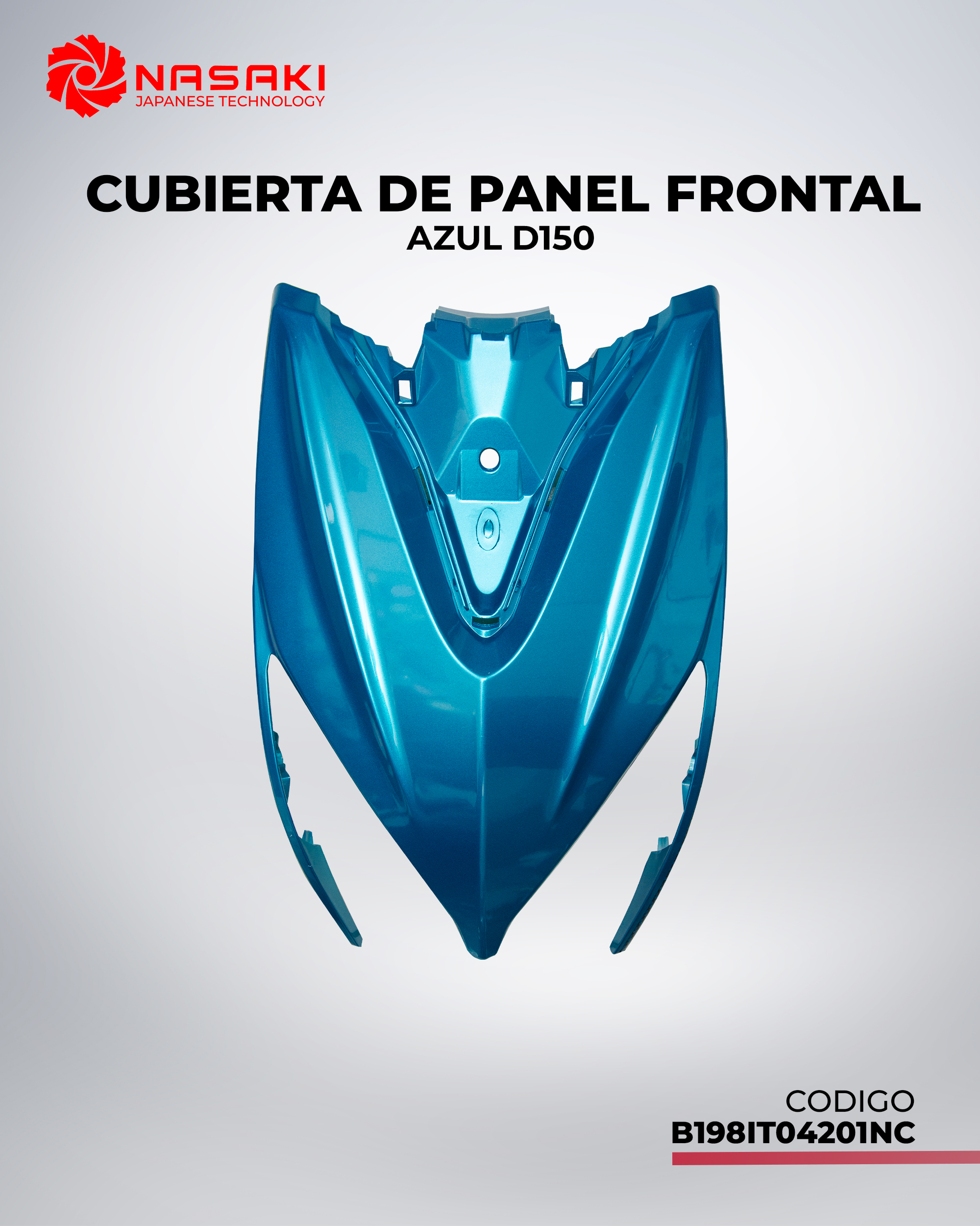 CUBIERTA DE PANEL FRONTAL AZUL D150