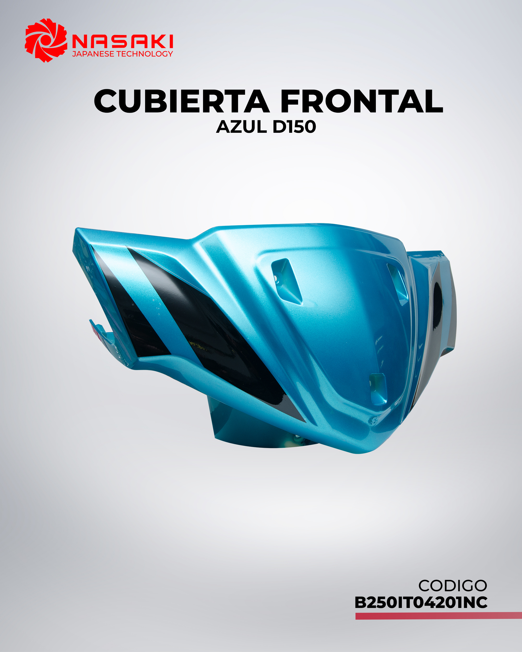 CUBIERTA FRONTAL AZUL D150