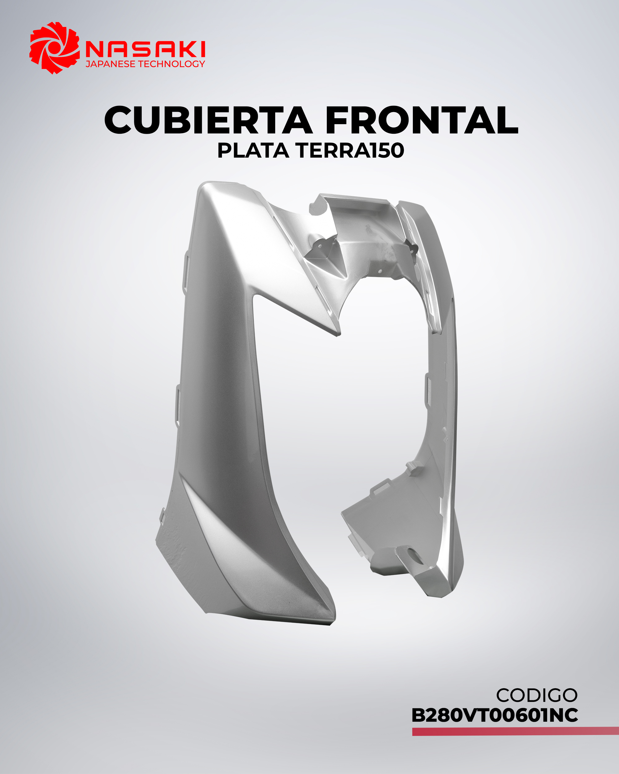 CUBIERTA FRONTAL PLATA TERRA150