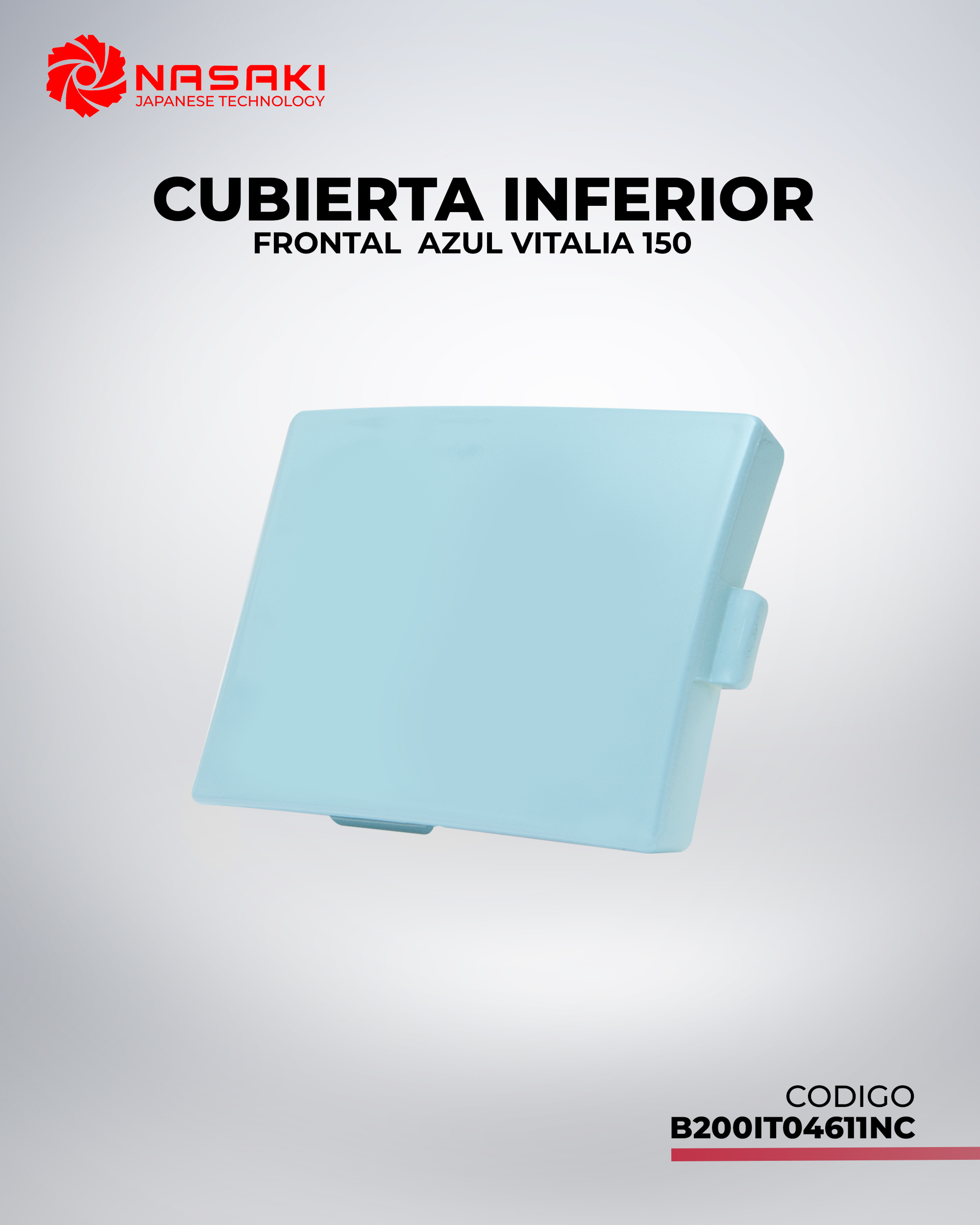 CUBIERTA INF FRONT AZUL VITALIA 150