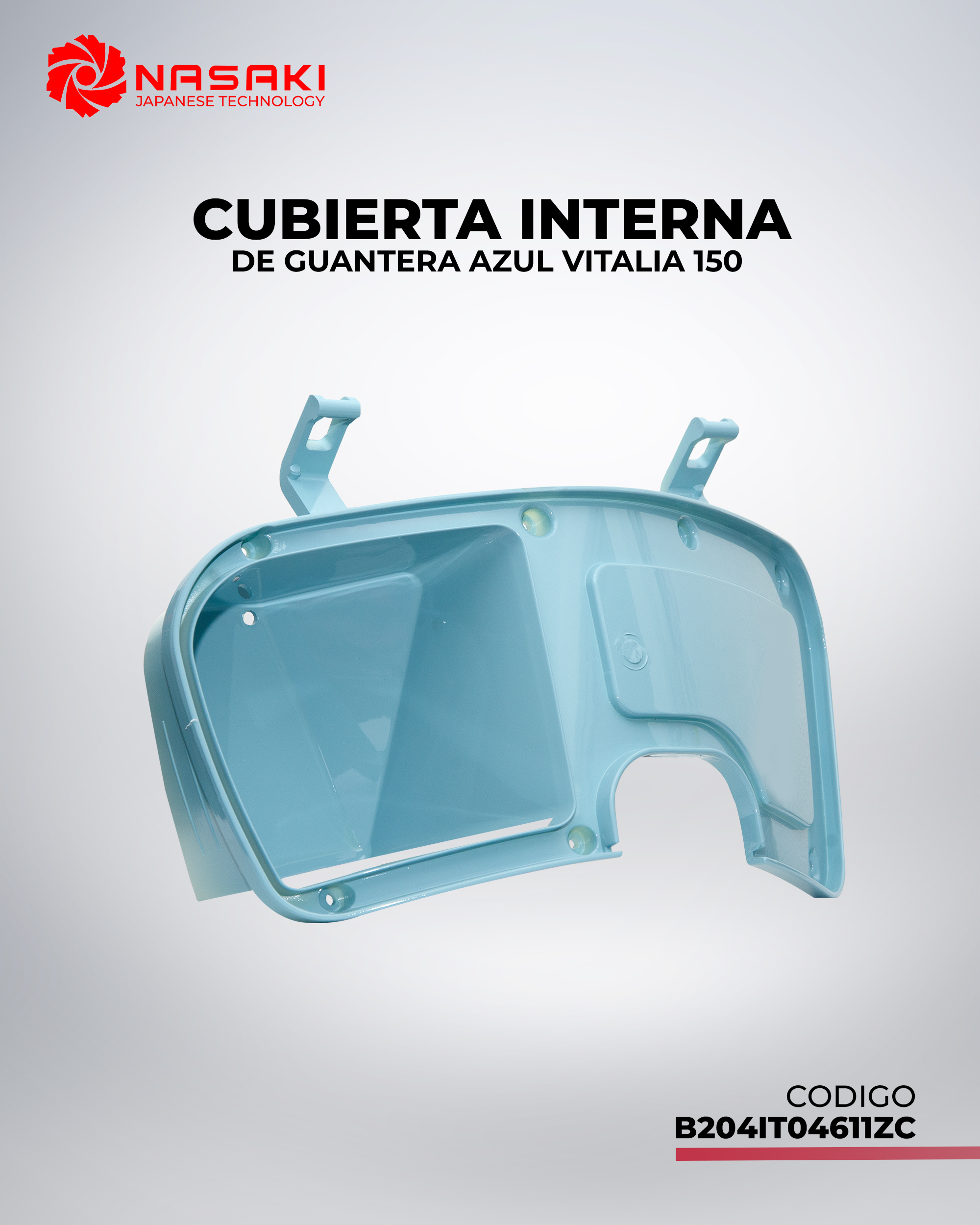 CUBIERTA INTERNA DE GUANTERA AZUL VITALIA 150