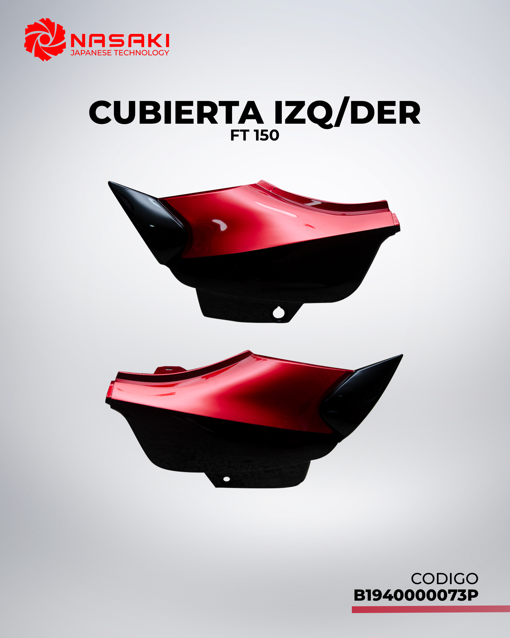 CUBIERTA IZQ/DER FT150