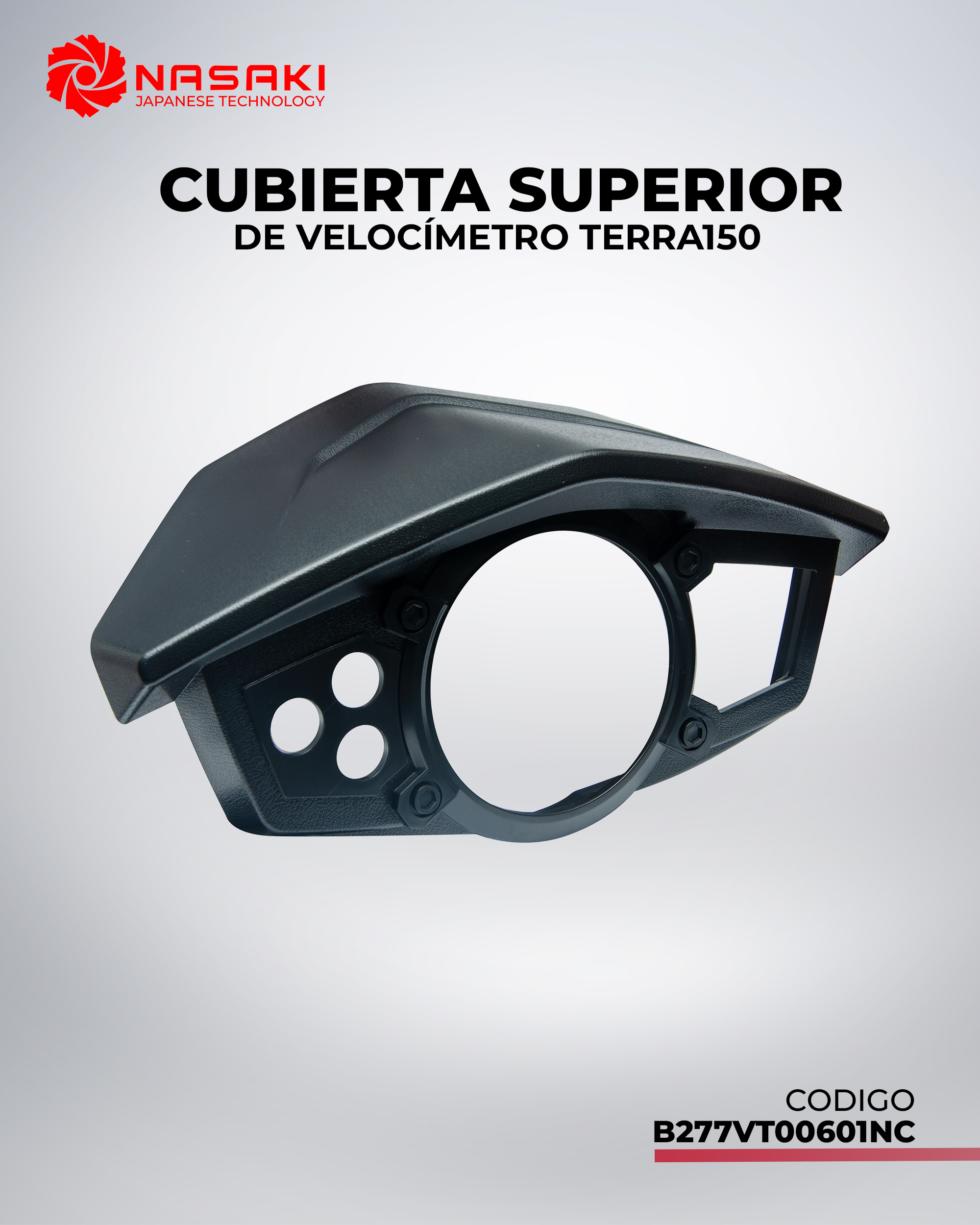 CUBIERTA SUPERIOR DE VELOCIMETRO TERRA150