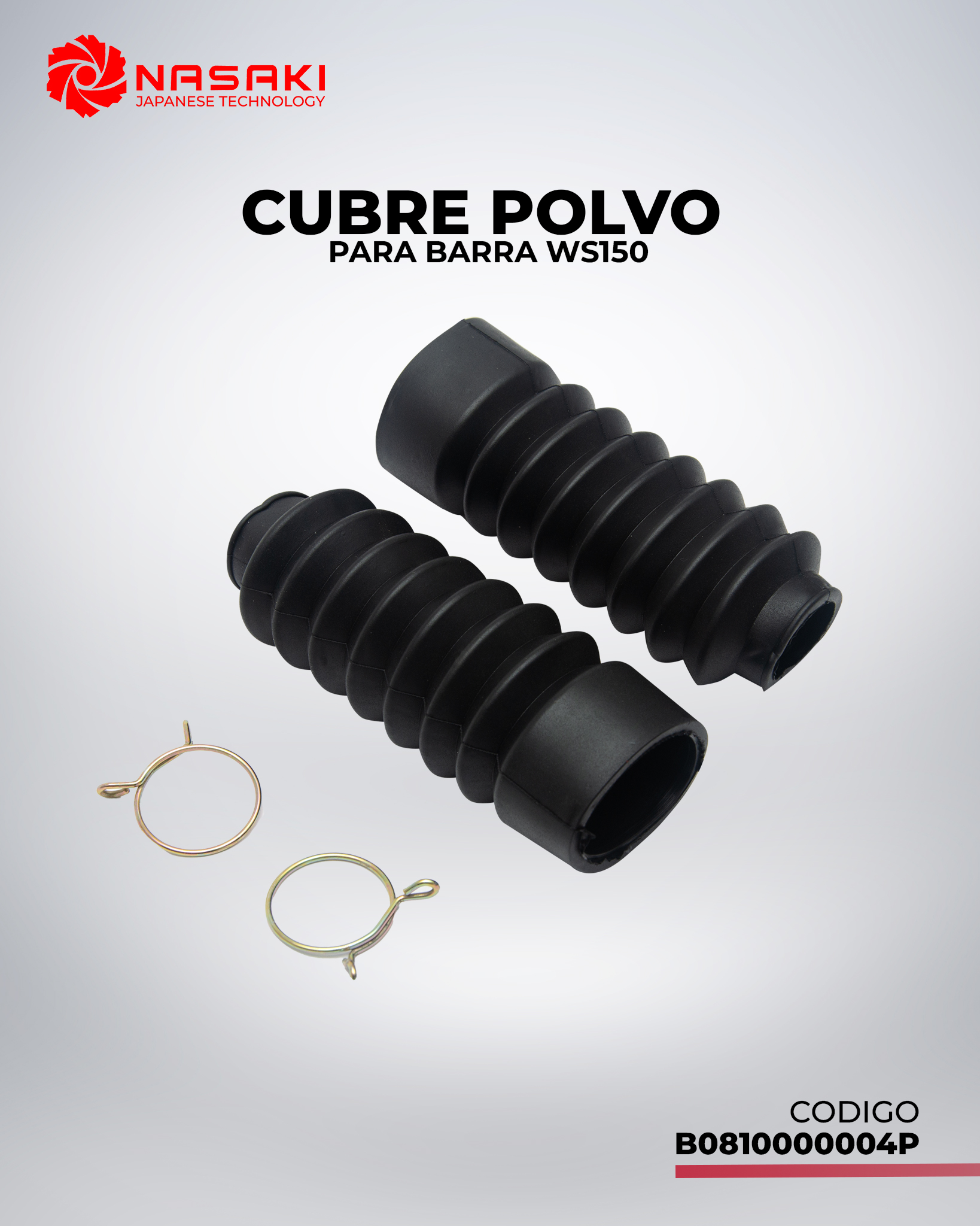 CUBRE POLVO PARA BARRA WS150