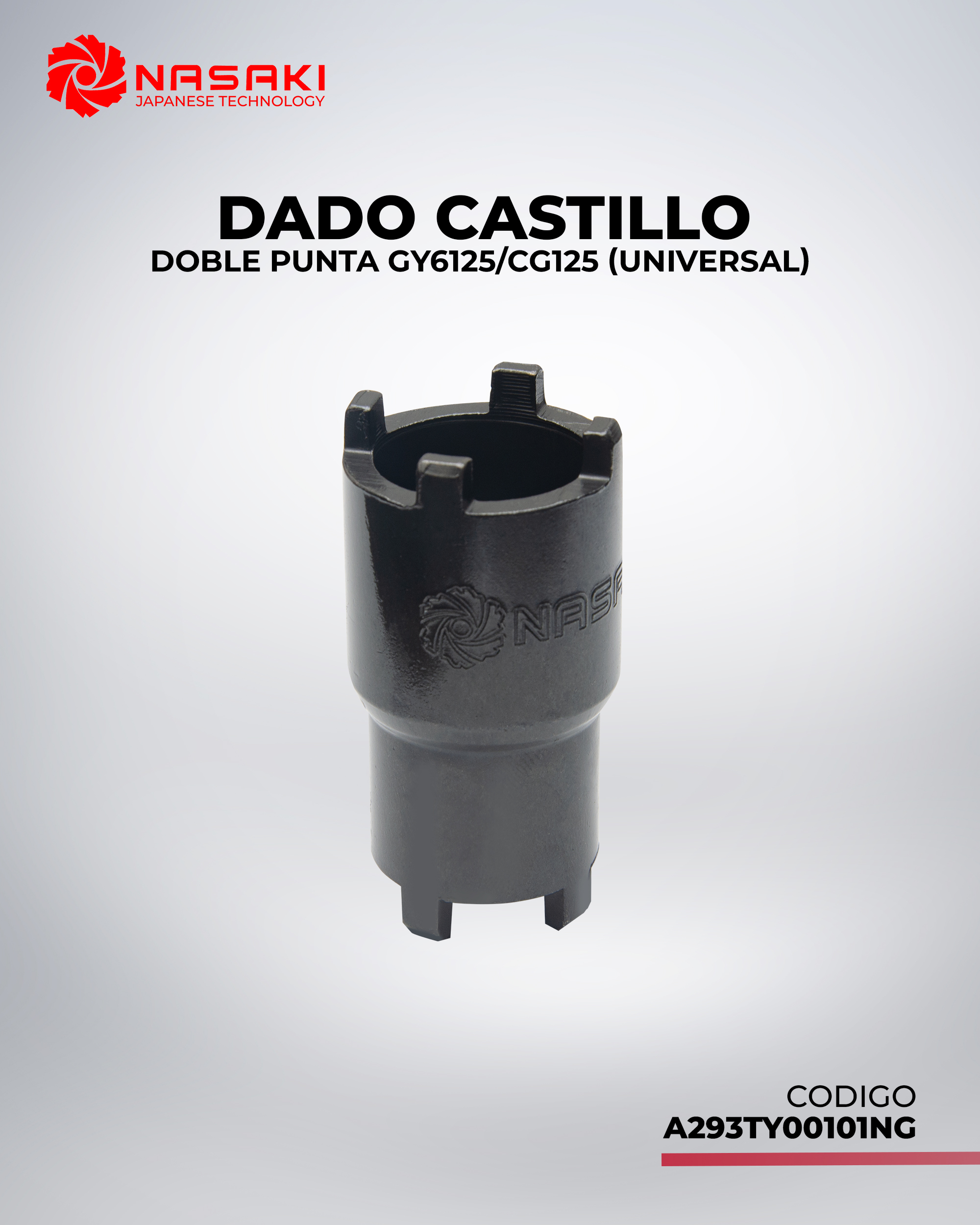 DADO CASTILLO DOBLE PUNTA GY6125/CG125 UNIVERSAL
