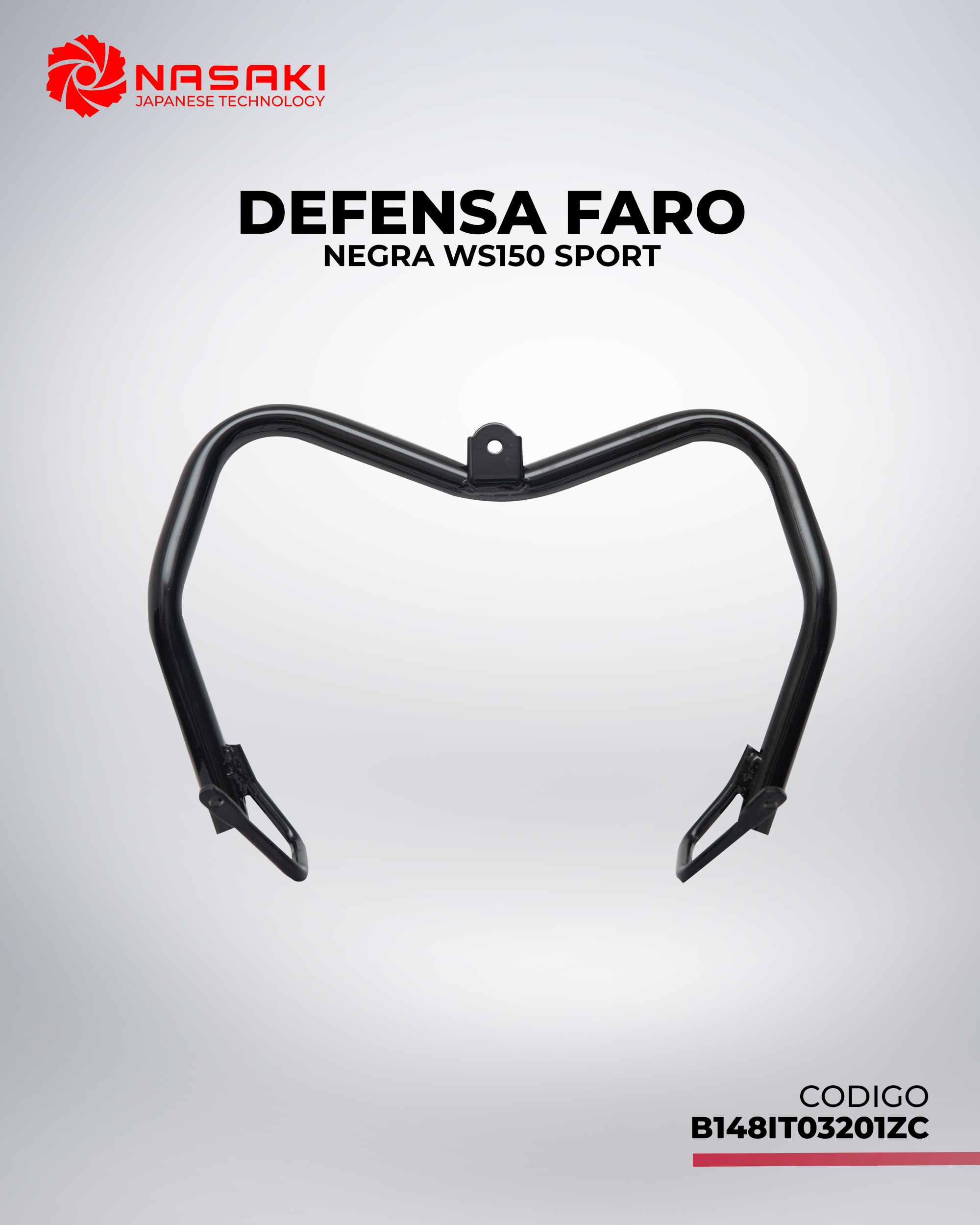 DEFENSA FARO NEGRA WS150SPORT