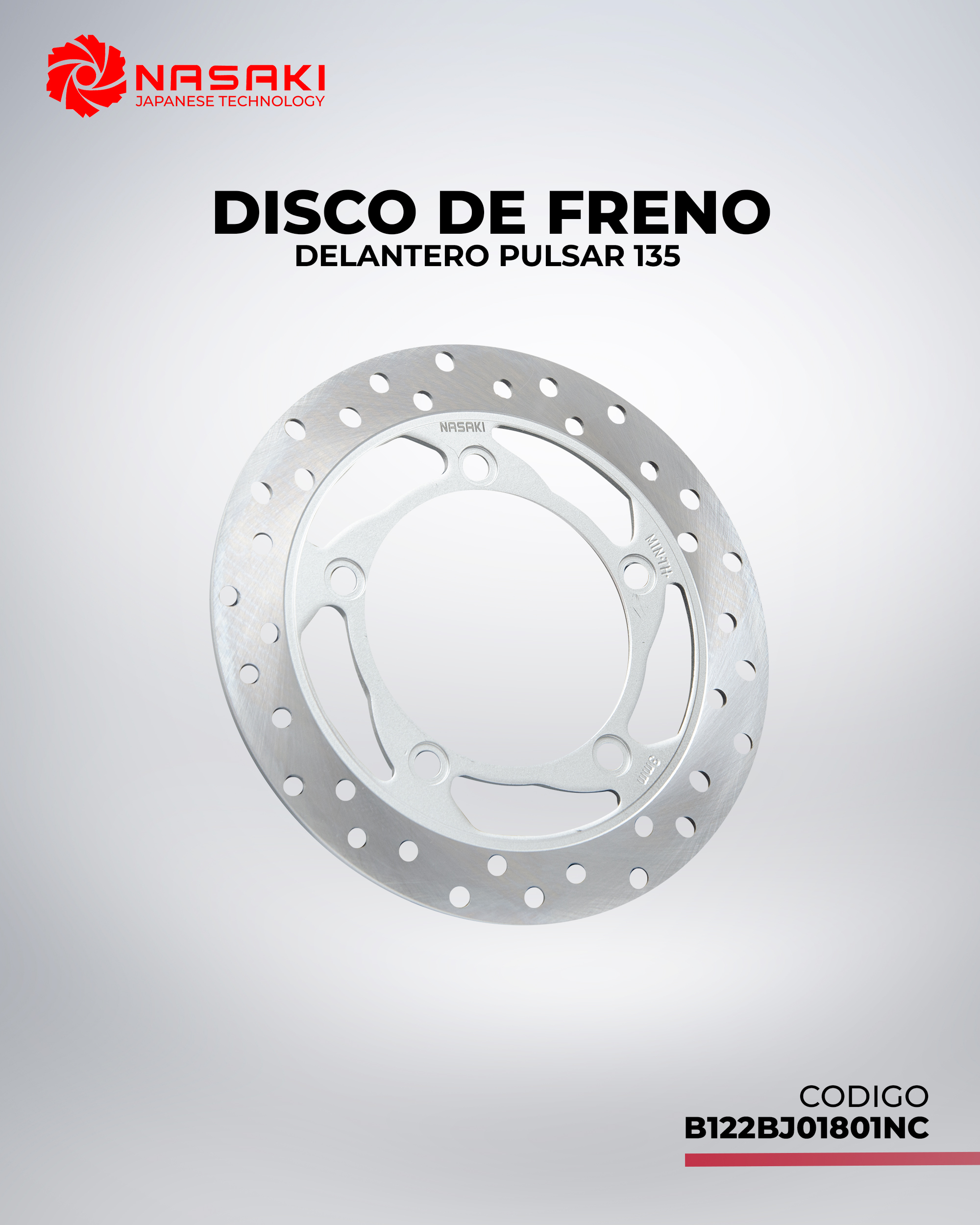 DISCO DE FRENO DELANTERO PULSAR 135