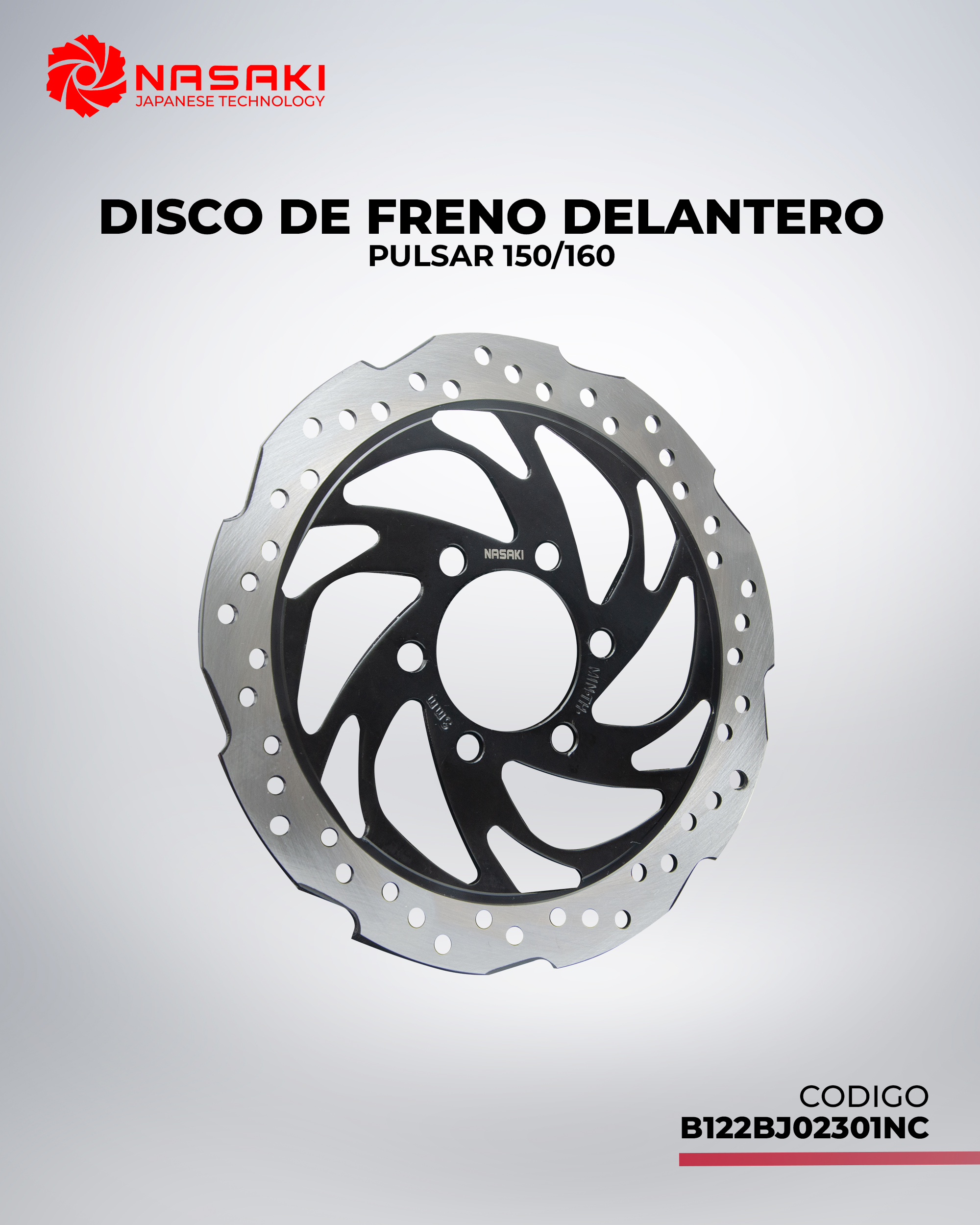 DISCO DE FRENO DELANTERO PULSAR 150/160