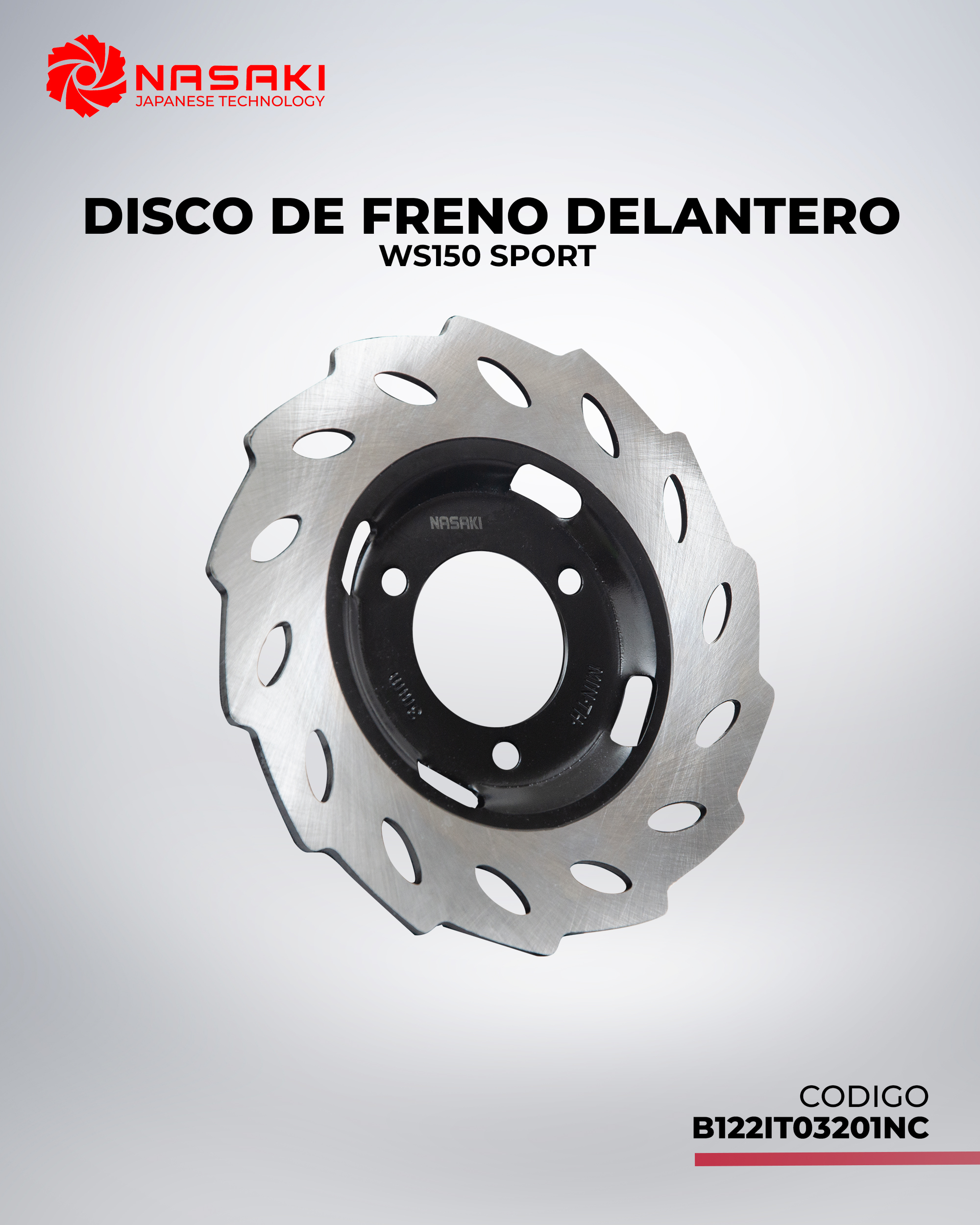 DISCO DE FRENO DELANTERO WS150SPORT