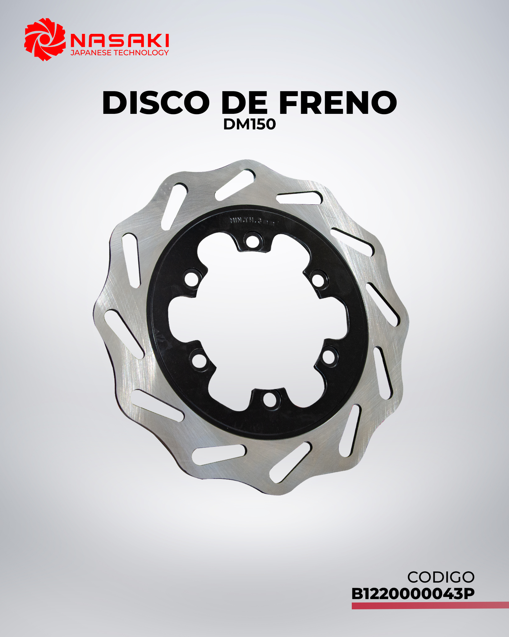 DISCO DE FRENO DM150