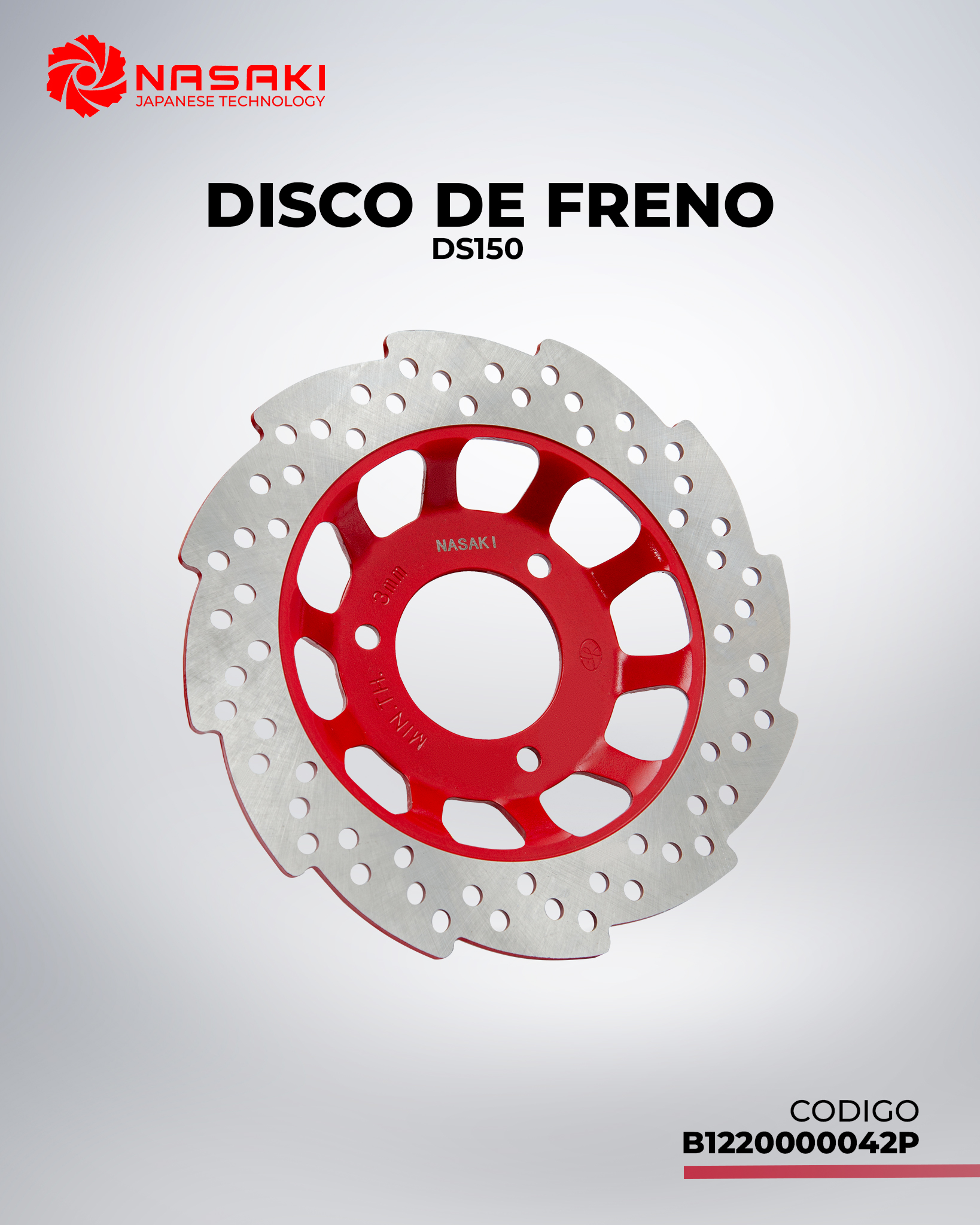 DISCO DE FRENO DS150