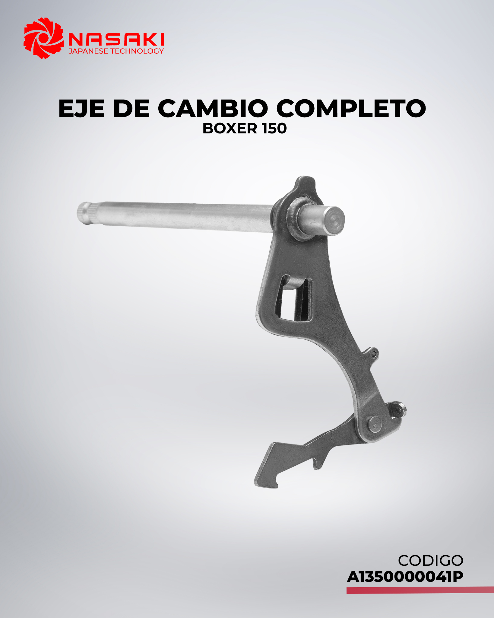 EJE DE CAMBIO COMPLETO BOXER 150