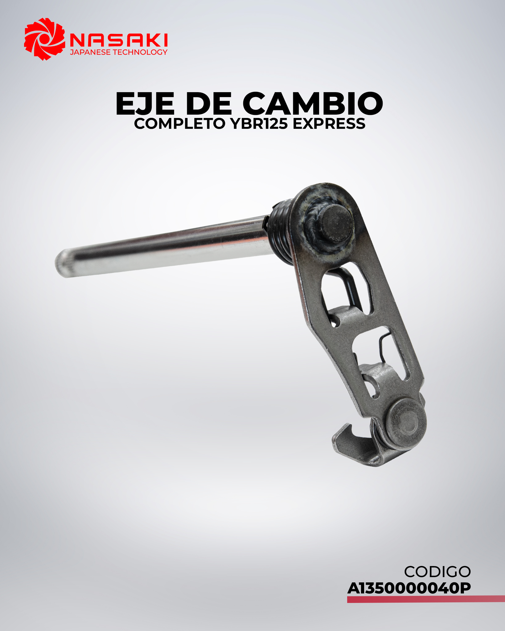 EJE DE CAMBIO COMPLETO YBR125 EXPRESS