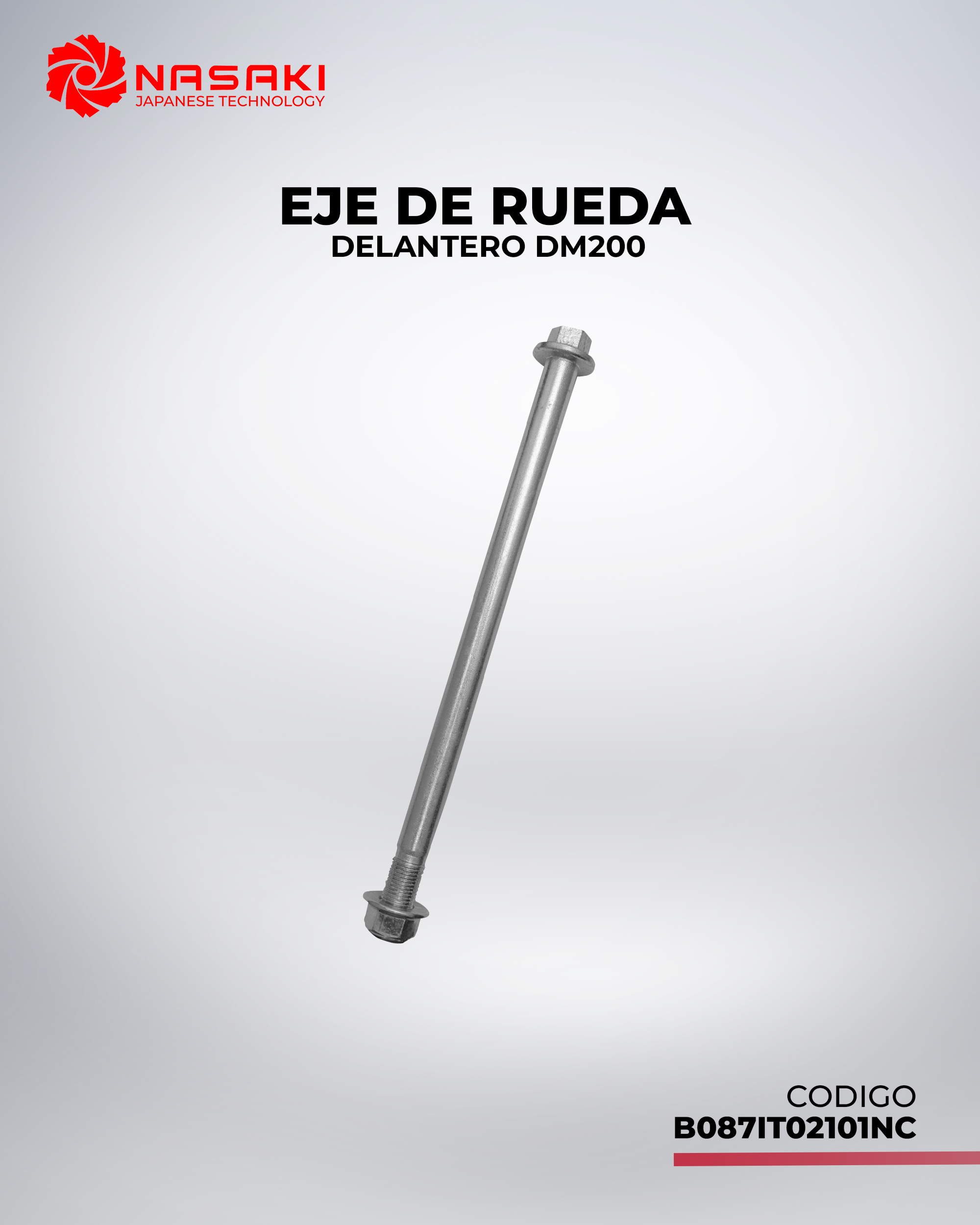 EJE DE RUDA DELANTERA DM200