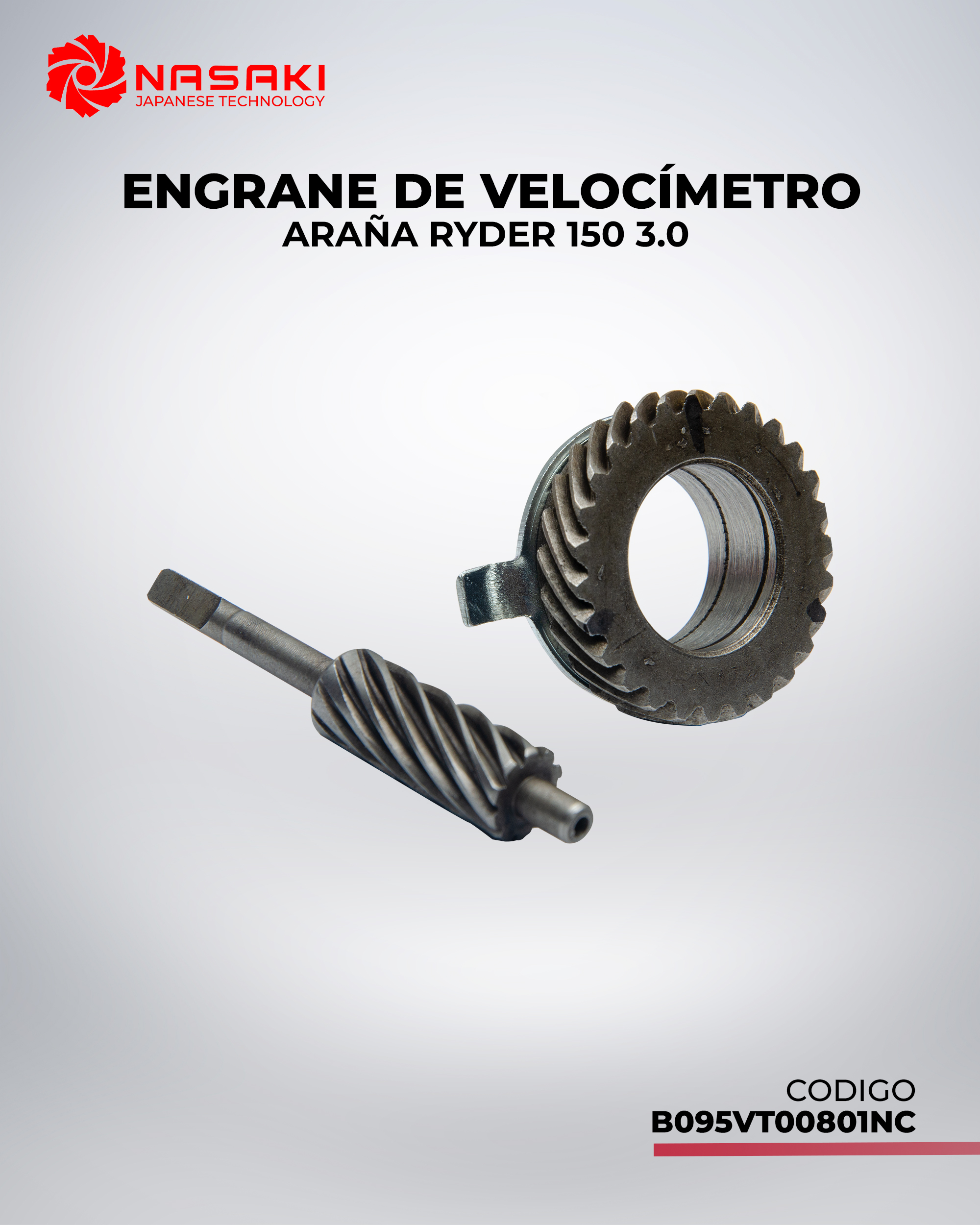 ENGRANE DE VELOCIMETRO ARAÑA RYDER 150 3.0