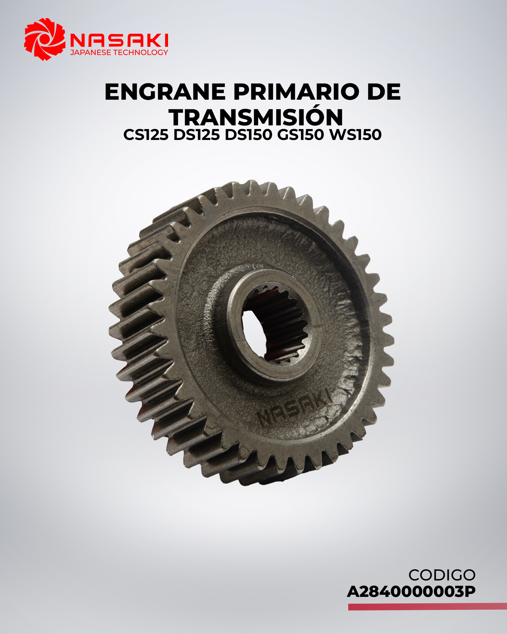 ENGRANE PRIMARIO DE TRANSMISION CS125 DS125 DS150 GS150 WS150