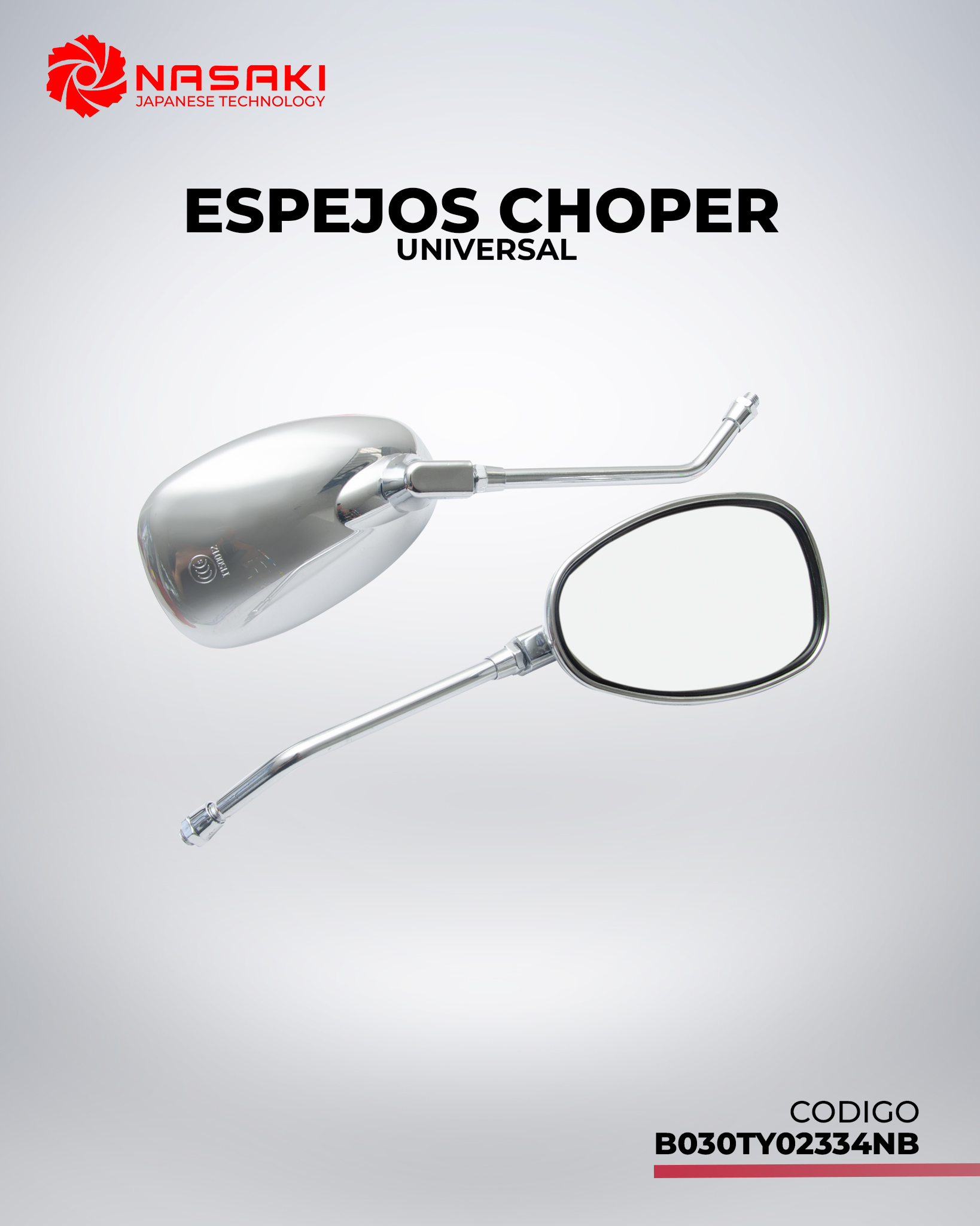 ESPEJO CHOPER UNIVERSAL