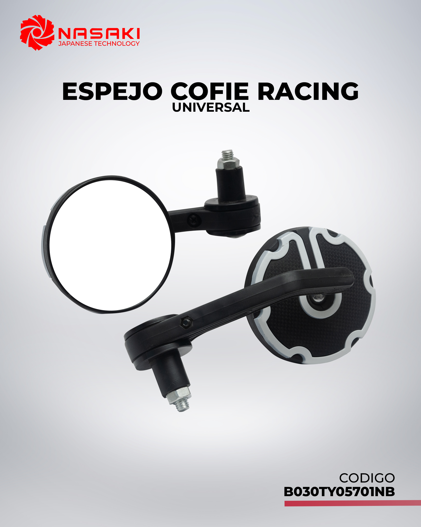 ESPEJO COFIE RACING UNIVERSAL