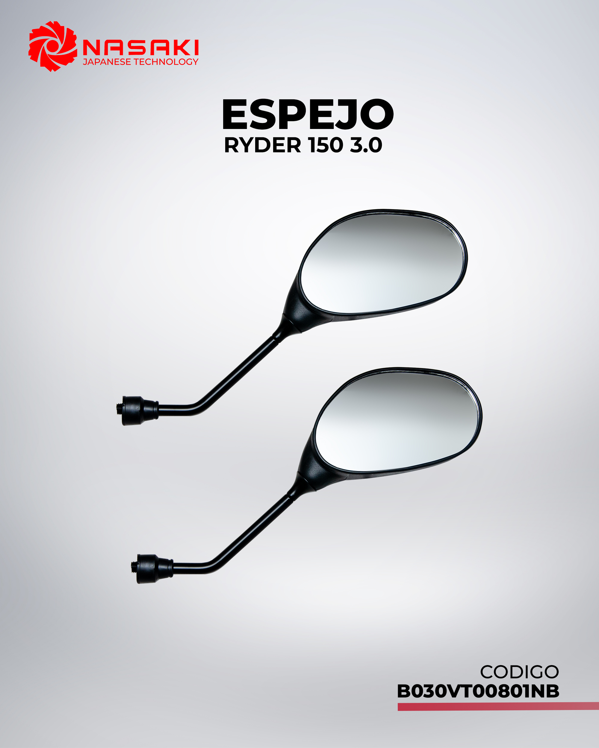 ESPEJO RYDER 150 3.0