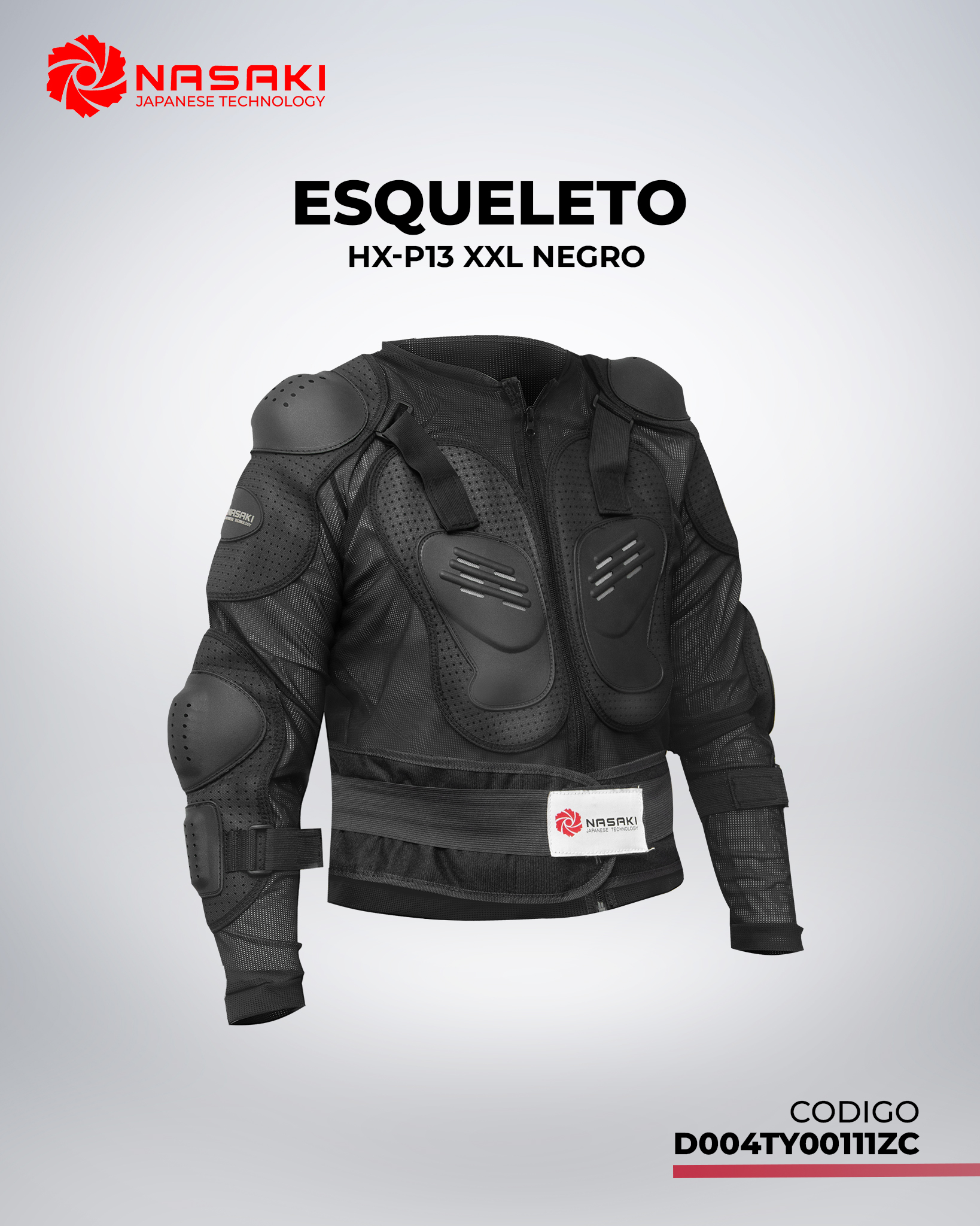 ESQUELETO HX-P13 XXL NEGRO