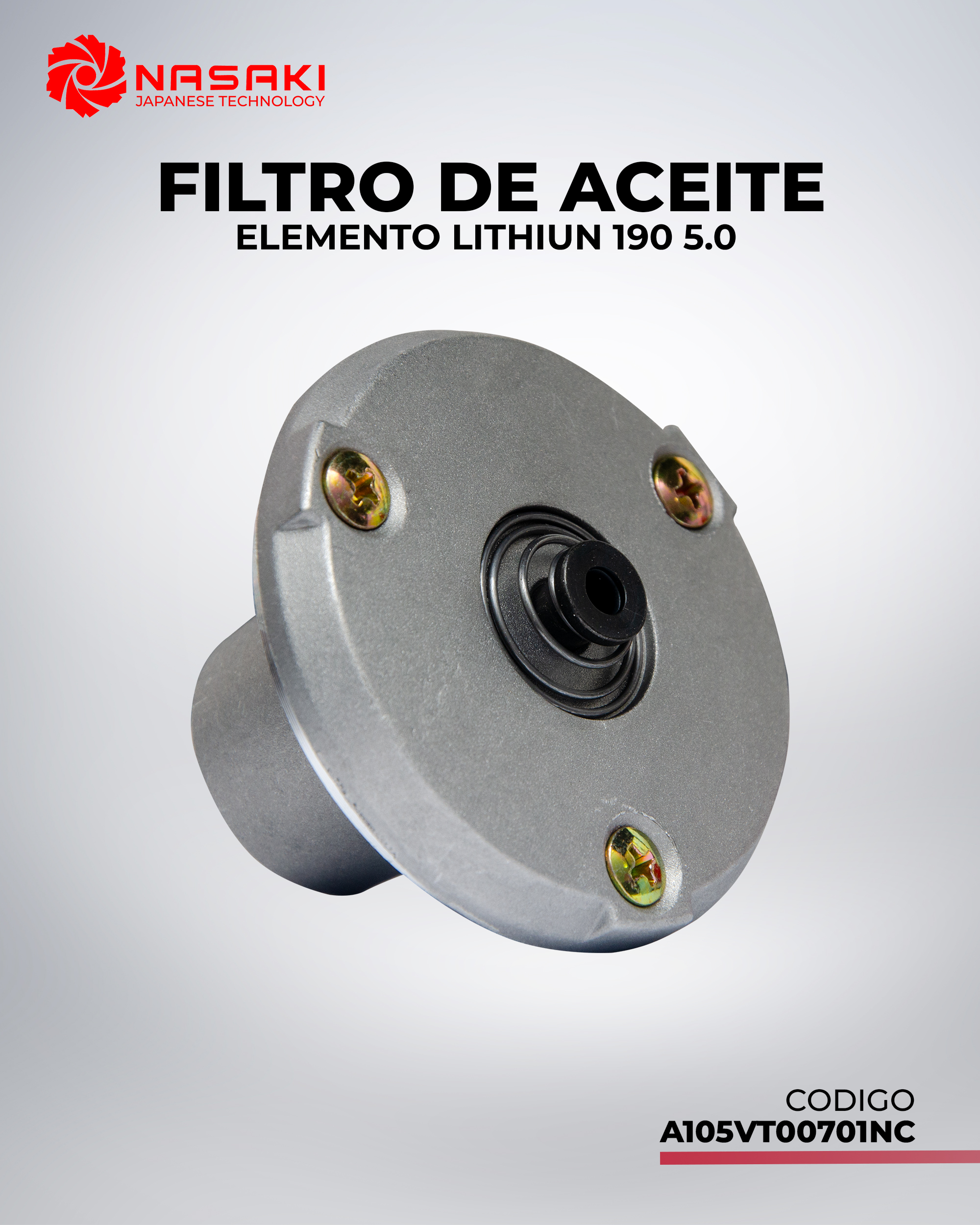 FILTRO DE ACEITE ELEMENTO LITHIUM 190 5.0