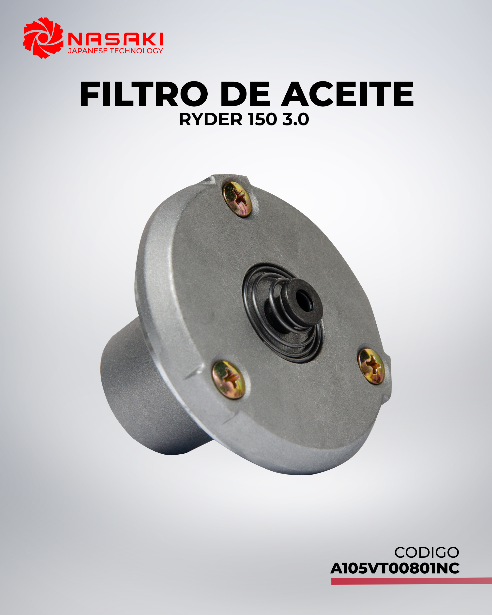 FILTRO DE ACEITE RYDER 150 3.0