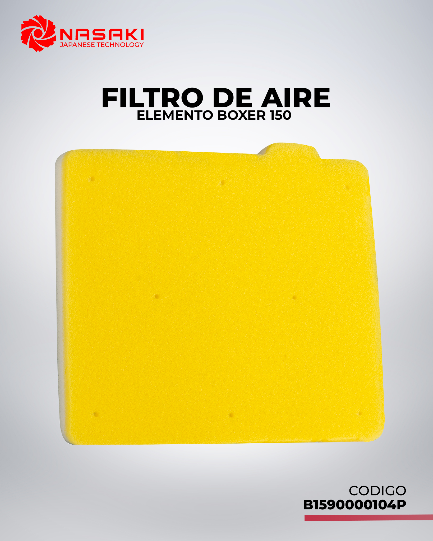 FILTRO DE AIRE ELEMENTO BOXER 150