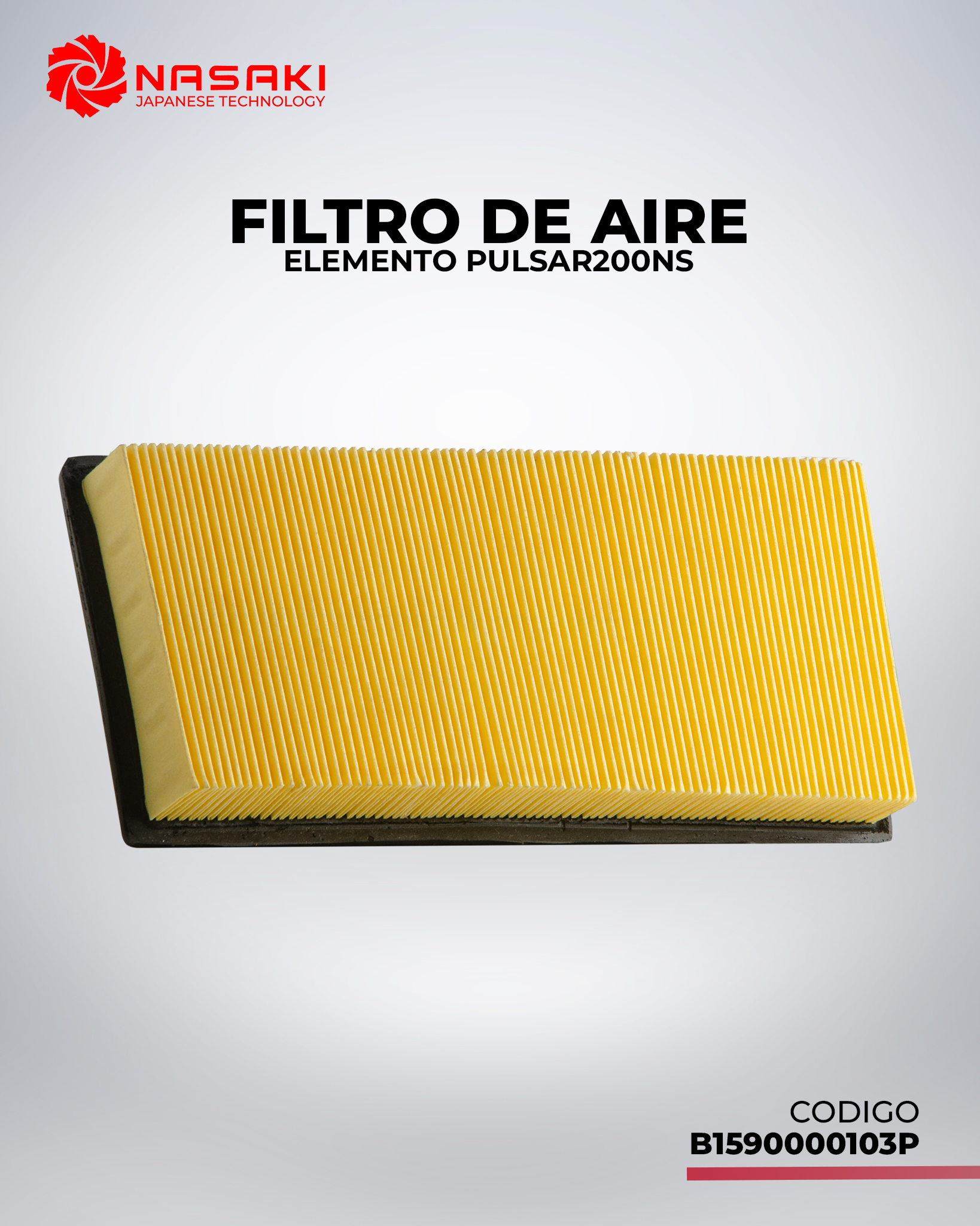 FILTRO DE AIRE ELEMENTO PULSAR200NS