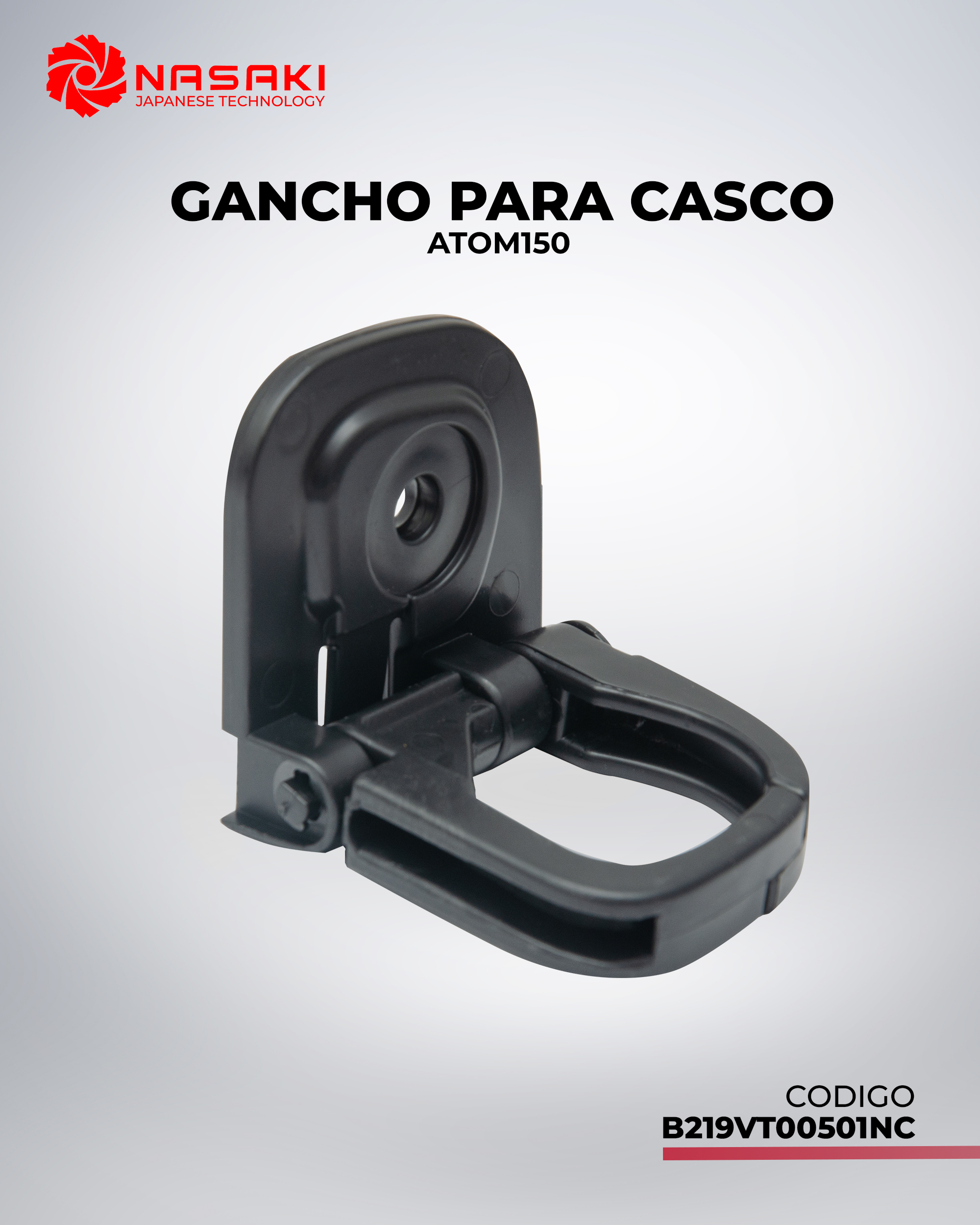 GANCHO PARA CASCO ATOM150