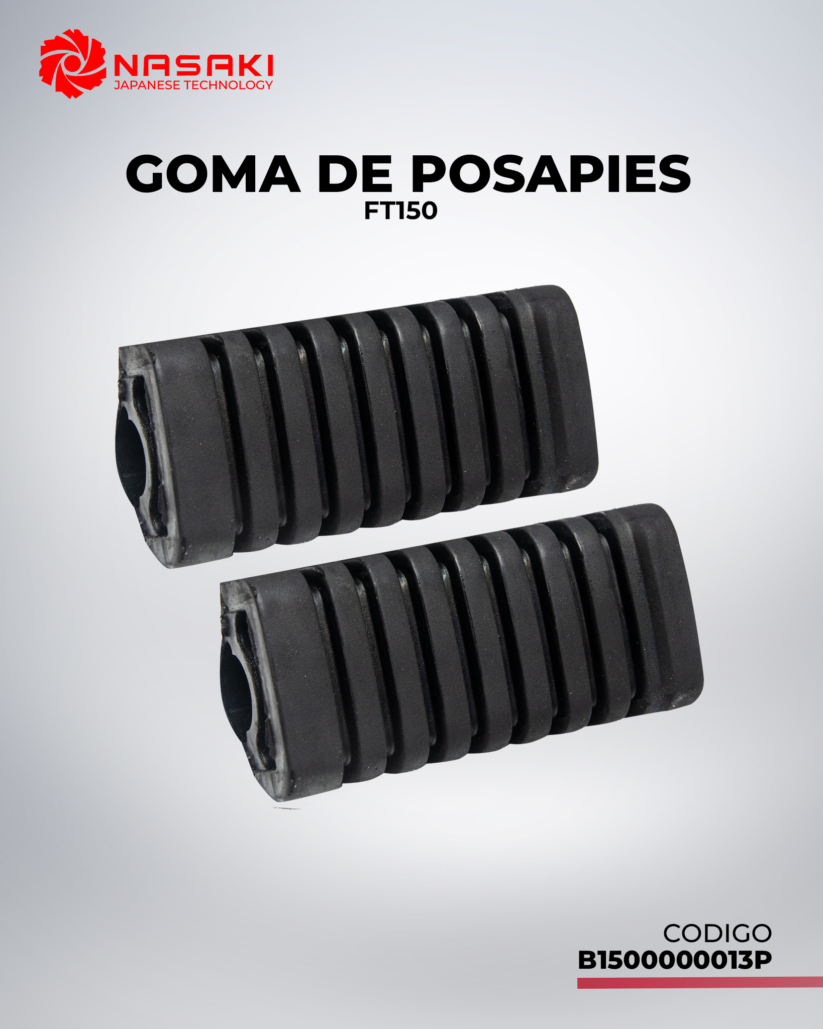 GOMA DE POSAPIES FT150