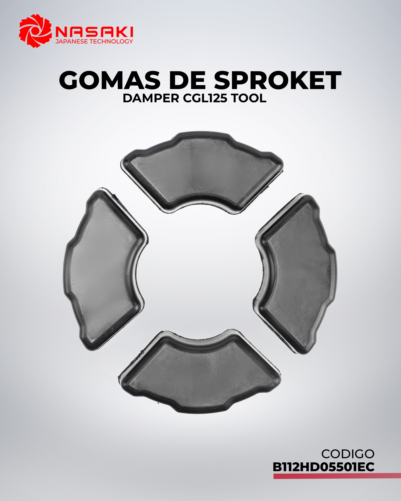 GOMAS DE SPROKET (DAMPER) CGL125 TOOL