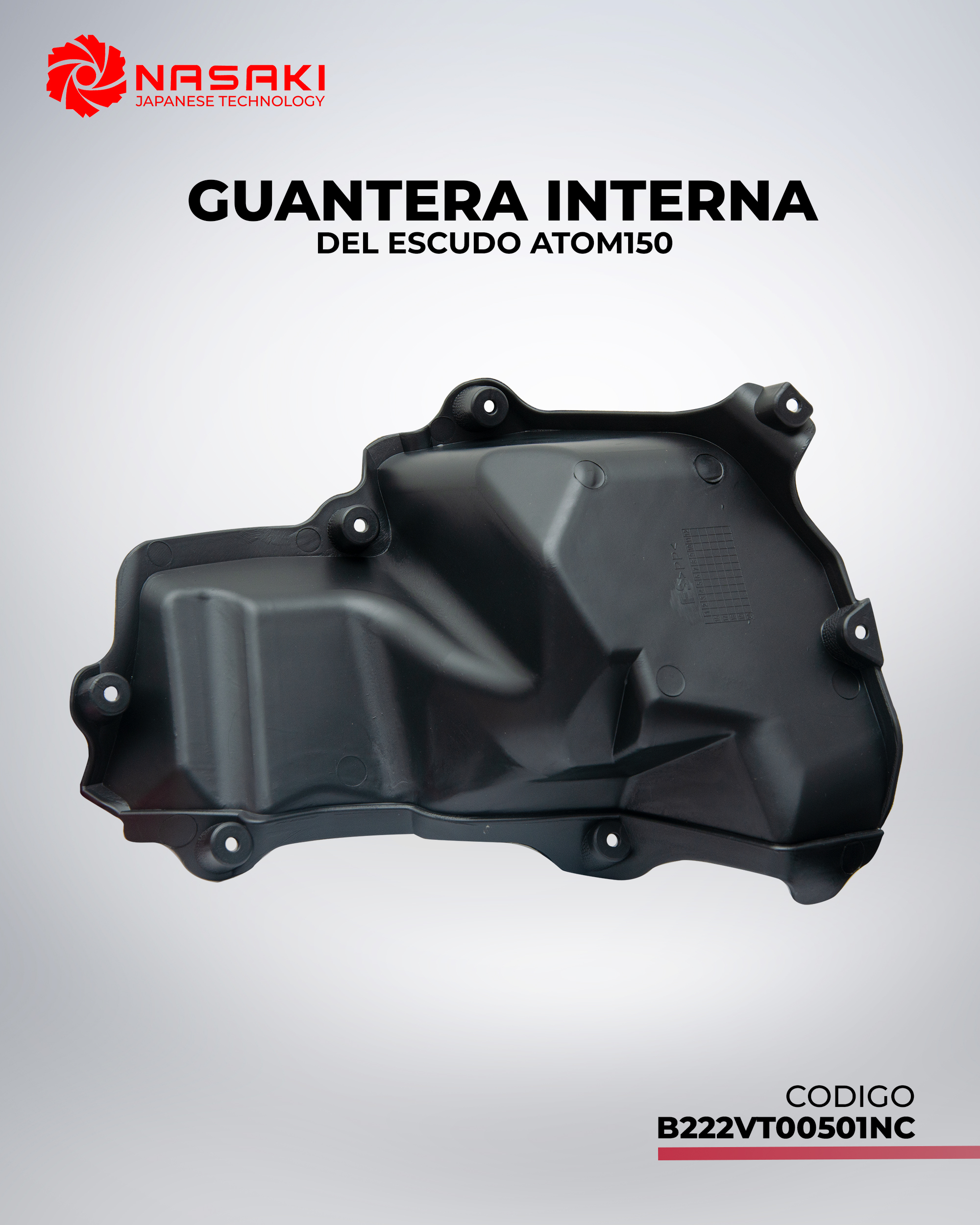 GUANTERA INTERNA DEL ESCUDO ATOM150