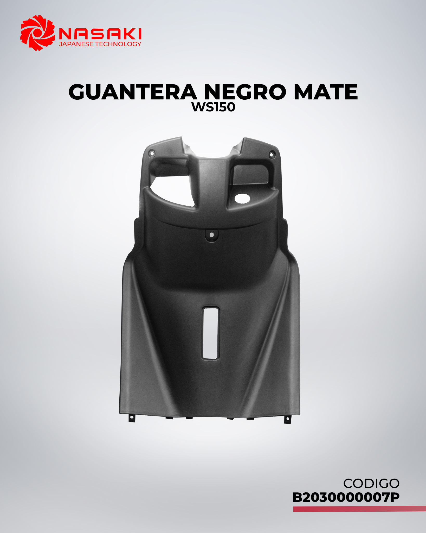 GUANTERA NEGRO MATE WS150