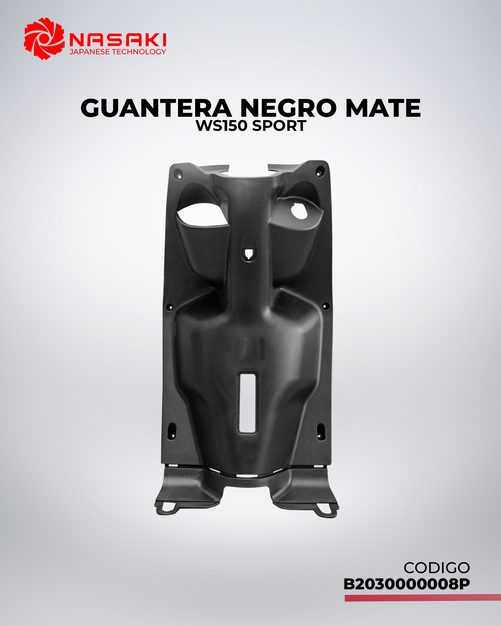 GUANTERA NEGRO MATE WS150 SPORT