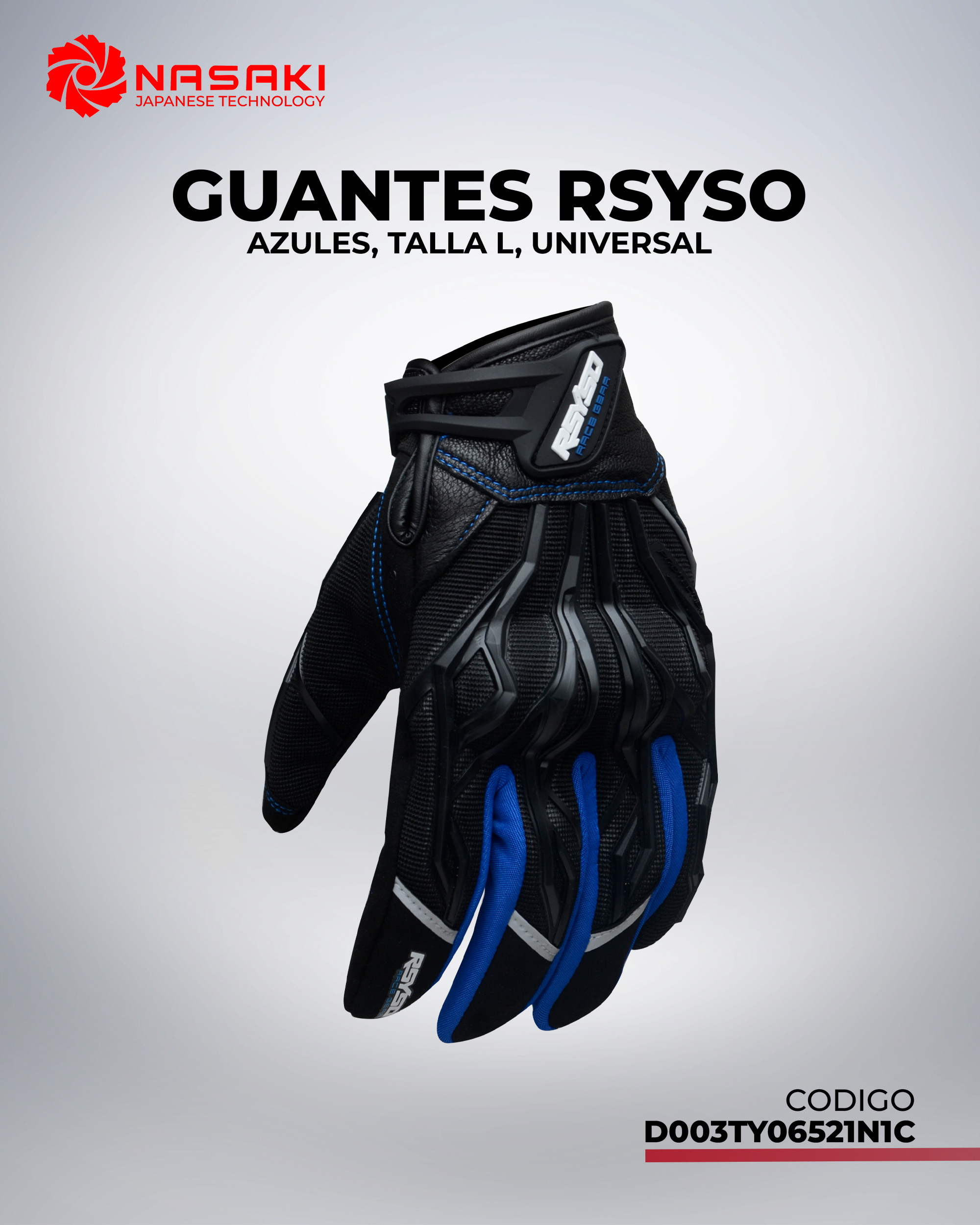 GUANTES AZUL RSYSO L