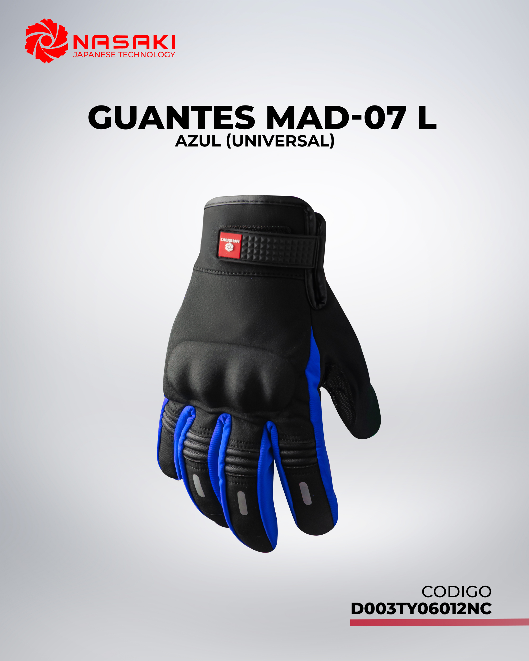 GUANTES MAD-07 AZUL L